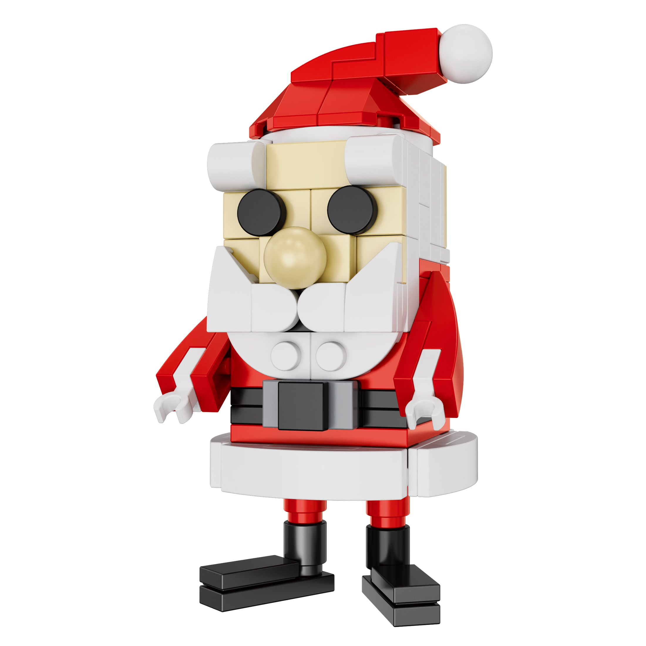 Brickcraft x Rudolph Santa Claus Brick Building Set – 120 Piece Kit