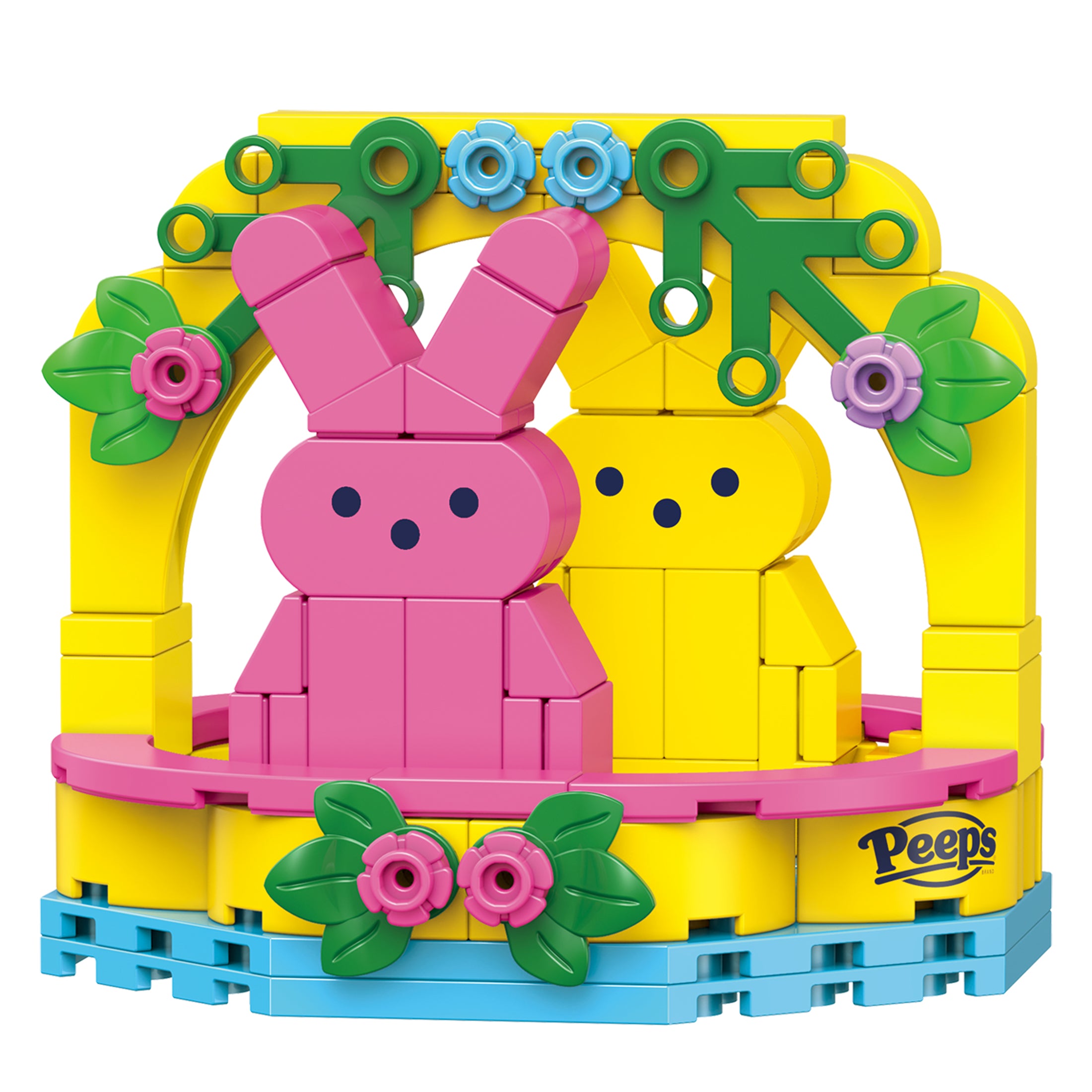 Brickcraft x Peeps Easter Basket Brick Building Set – Pink & Yellow