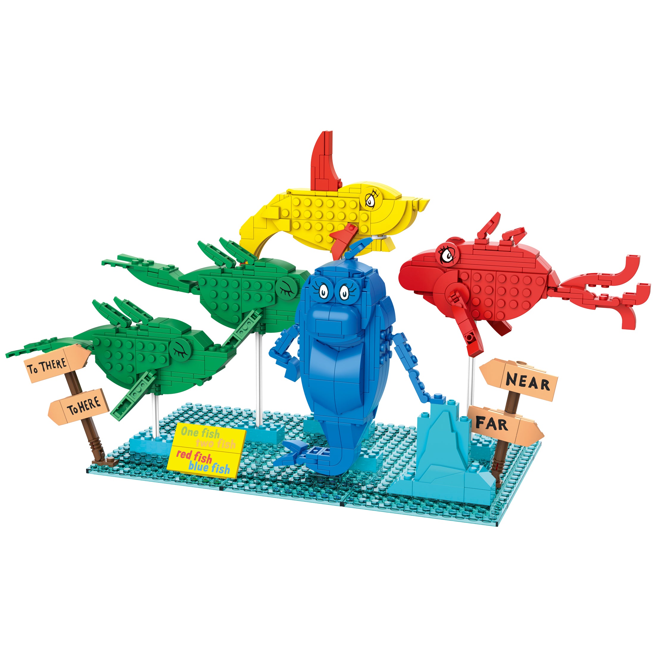 Brickcraft x Dr. Seuss One Fish Two Fish Brick Building Set