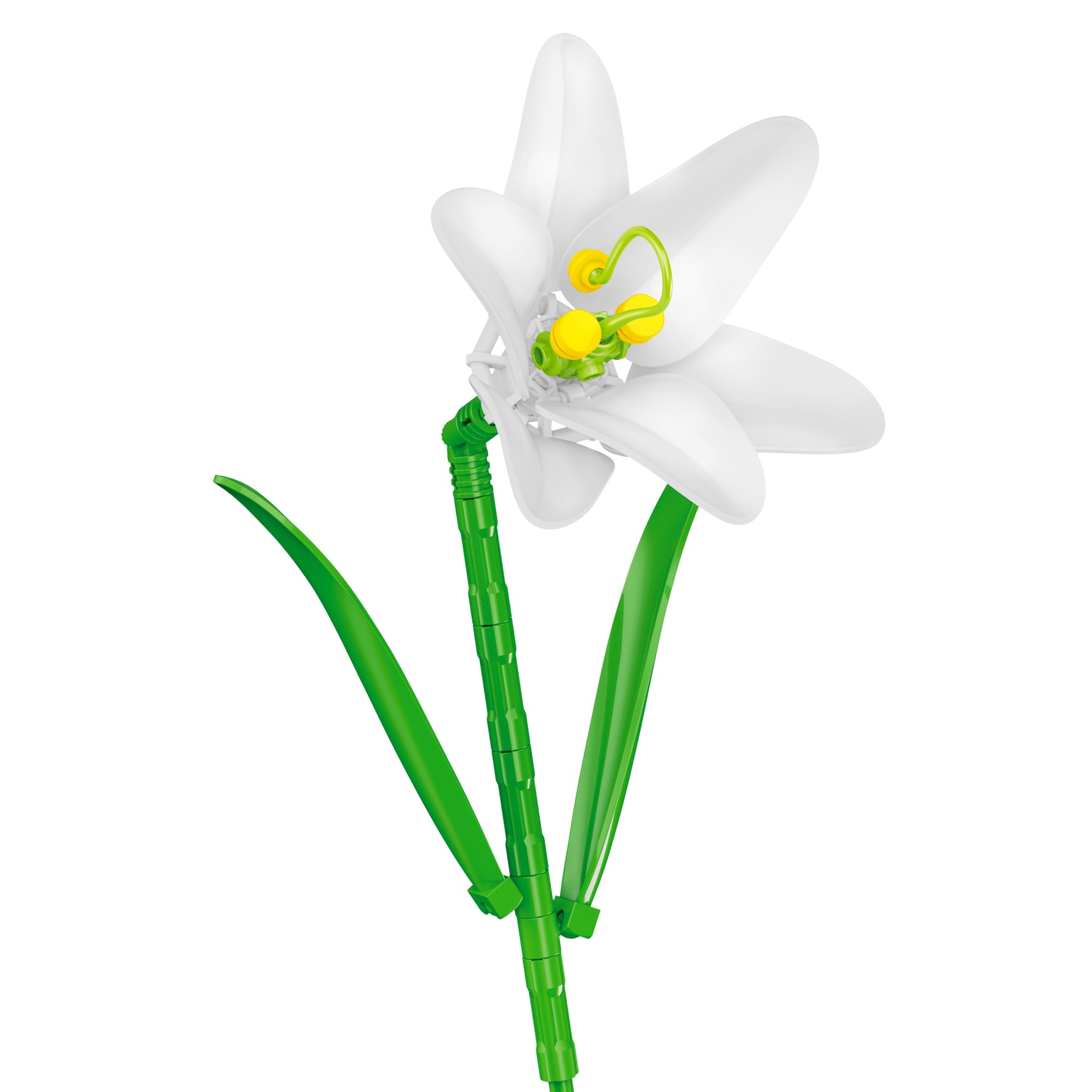 Brickcraft Bricktanicals Trumpet Lily Flower Building Set - 41 Pieces