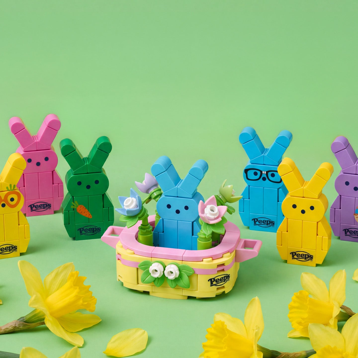 Brickcraft x Peeps Brick Building Sets