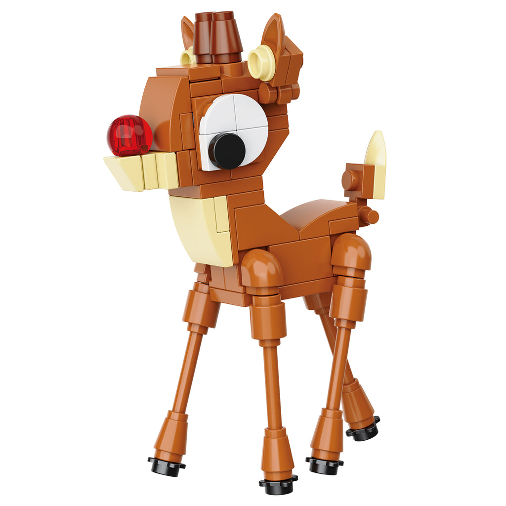 Lowe's Rudolph Set Brickcraft x Rudolph Brick Building Set – 125 Piece Kit
