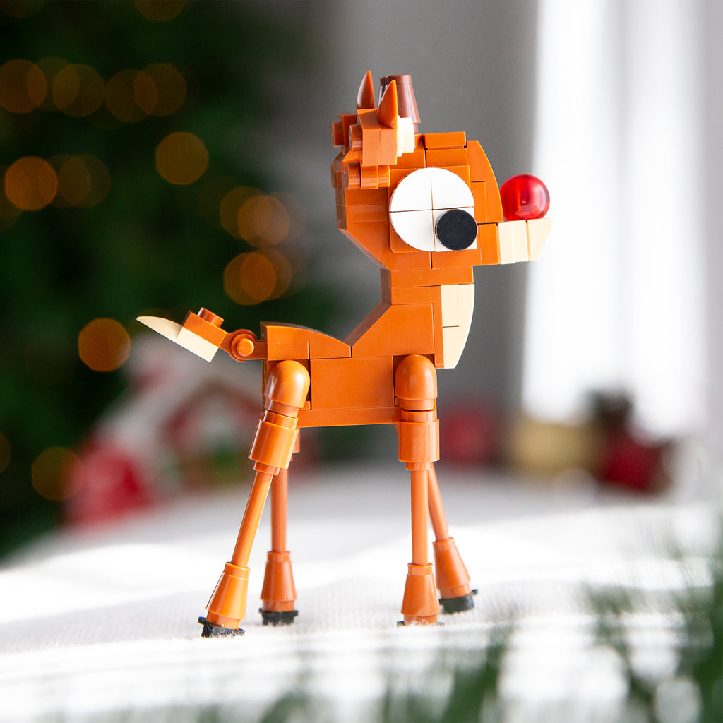Brick Rudolph Brickcraft x Rudolph Brick Building Set – 125 Piece Kit