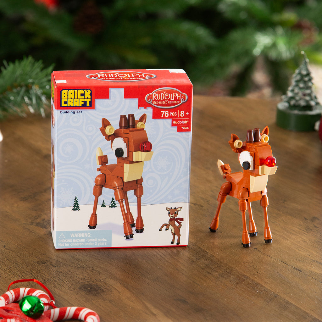 Lowe's Rudolph Set Brickcraft x Rudolph Brick Building Set – 125 Piece Kit
