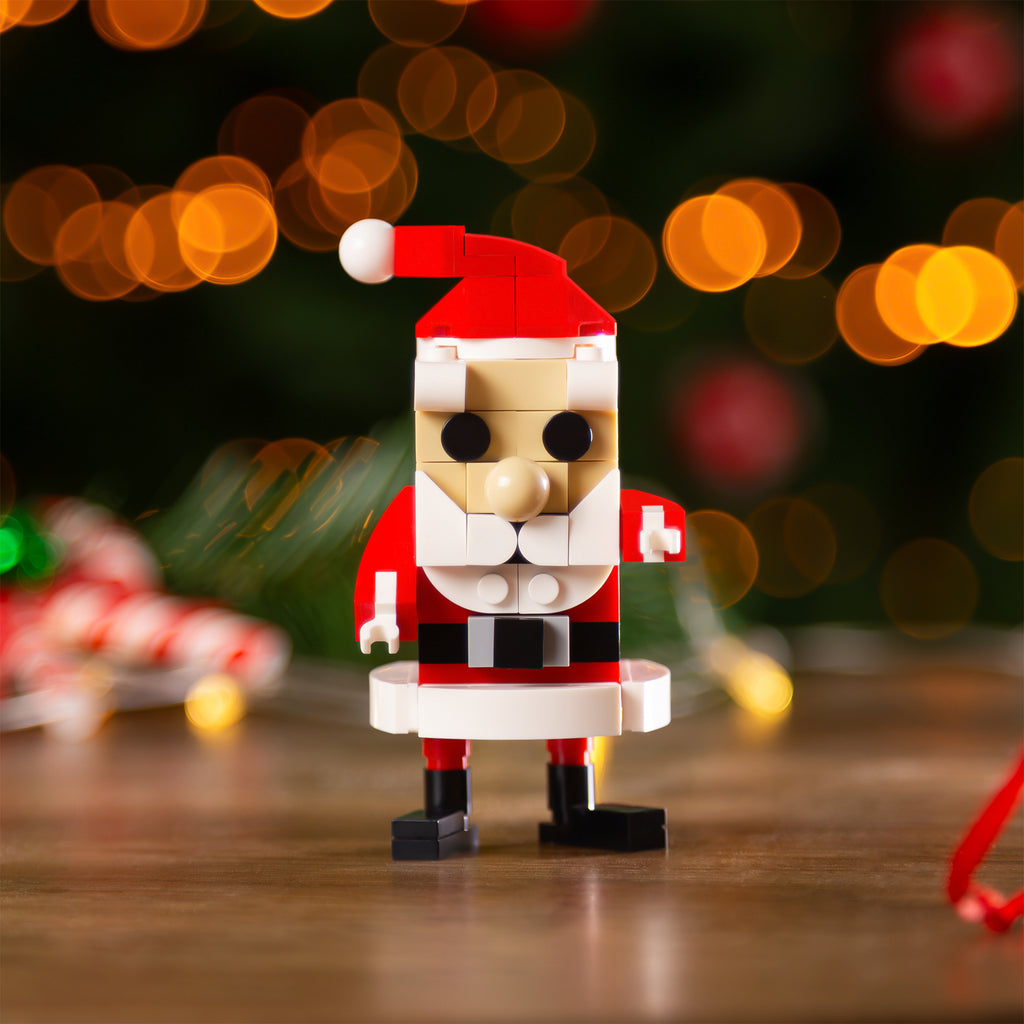 Santa Brick Brickcraft x Rudolph Santa Claus Brick Building Set – 120 Piece Kit