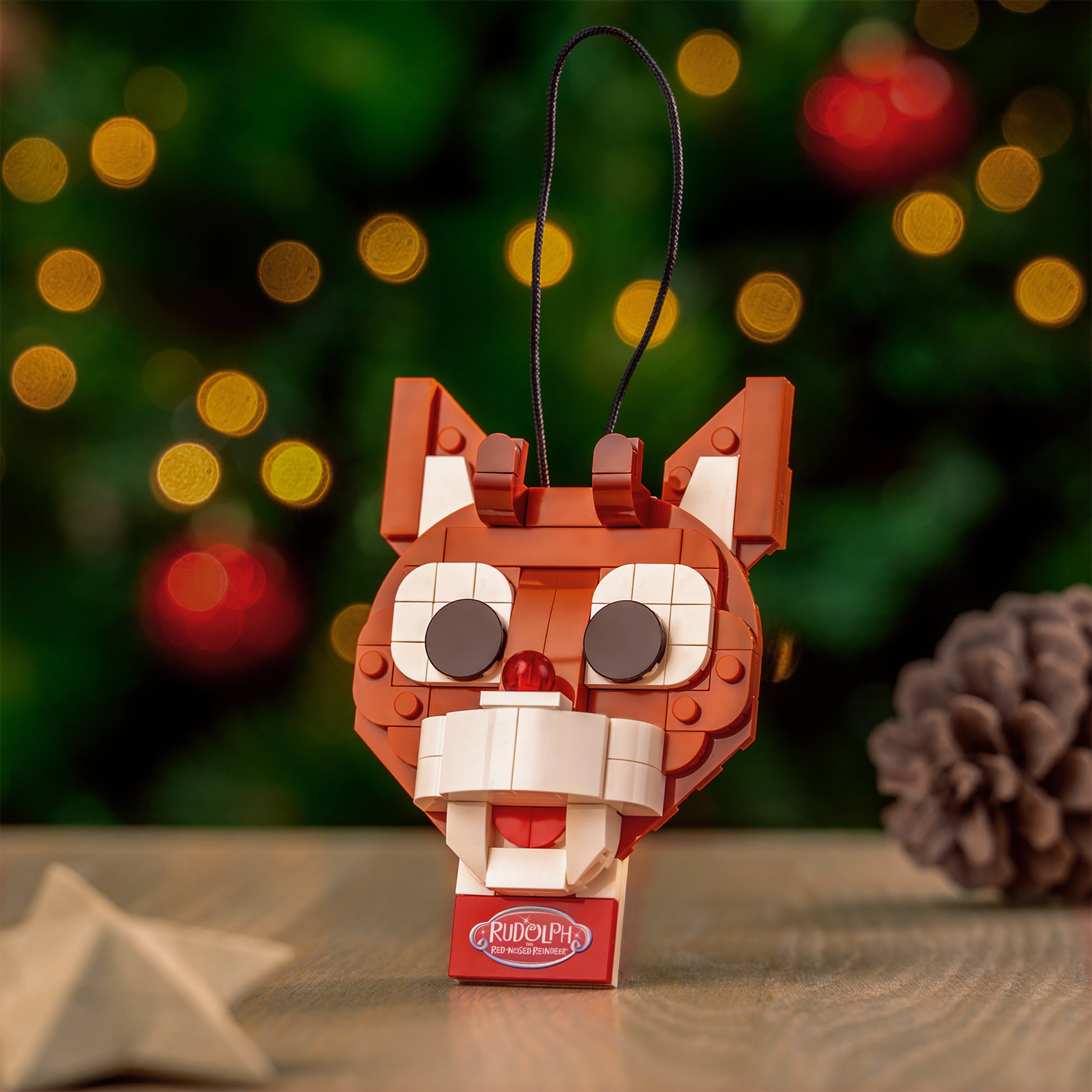 Rudolph x Rudolph Ornament Brick Building Set - 85-Piece Kit