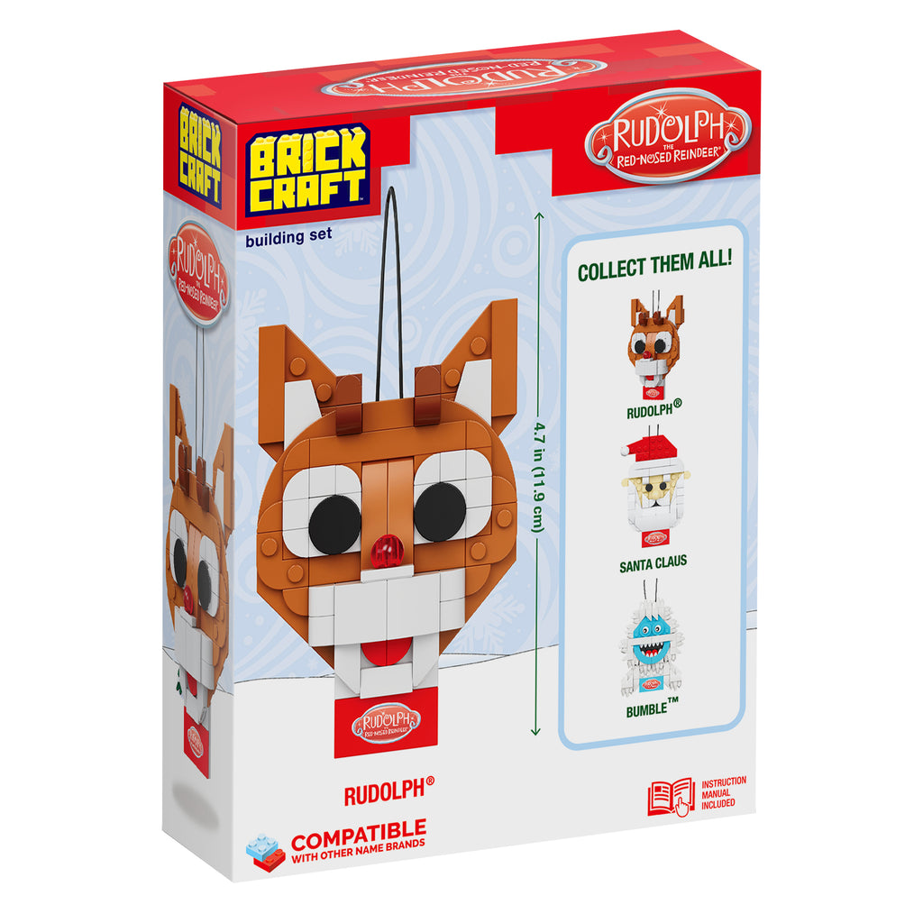 Brick Rudolph Rudolph x Rudolph Ornament Brick Building Set - 85-Piece Kit – Brickcraft