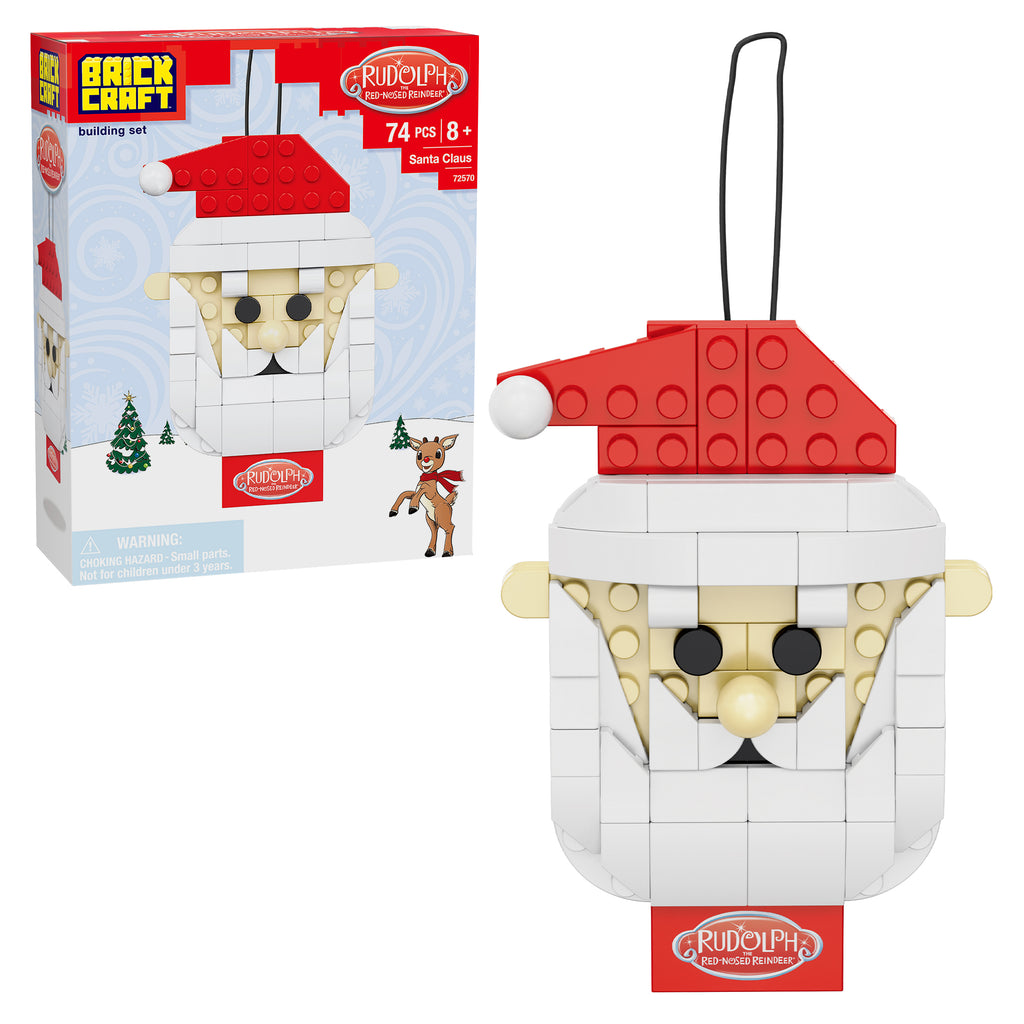 Santa Brick Brickcraft x Rudolph Santa Claus Ornament Brick Building Set