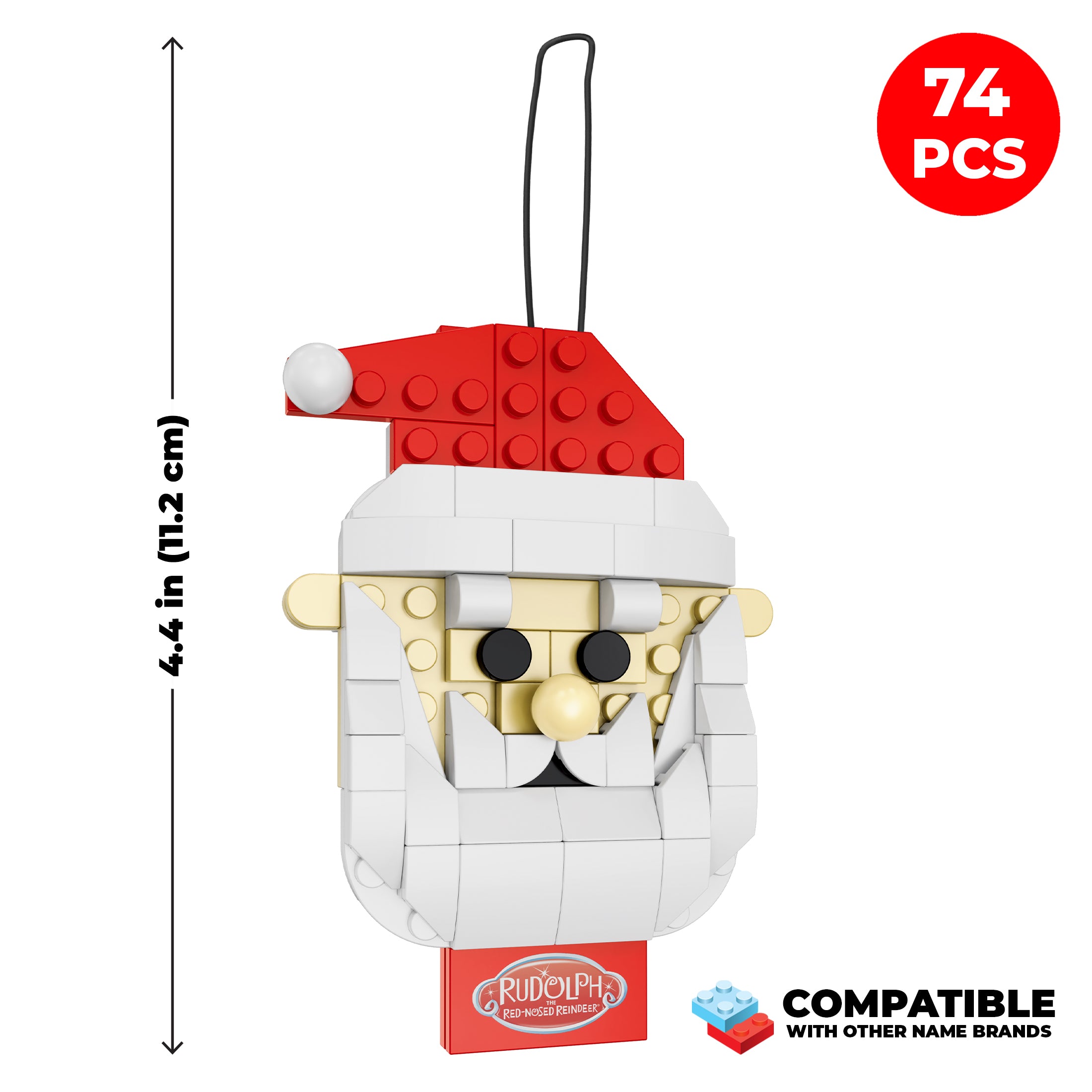 オレフォス　オーナメント　４個セット　クリスマス　エリカラガービエルケ Brickcraft x Rudolph Santa Claus Ornament Brick Building Set