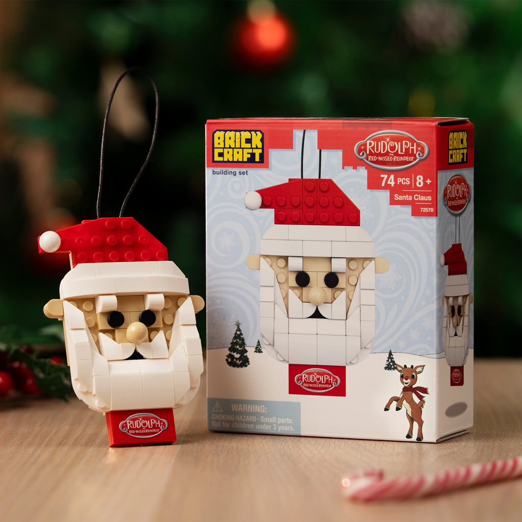 Santa Brick Brickcraft x Rudolph Santa Claus Ornament Brick Building Set