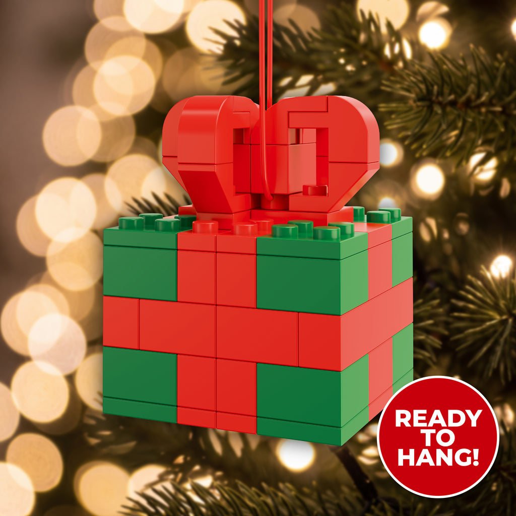 Teddy Bear Present Ornament