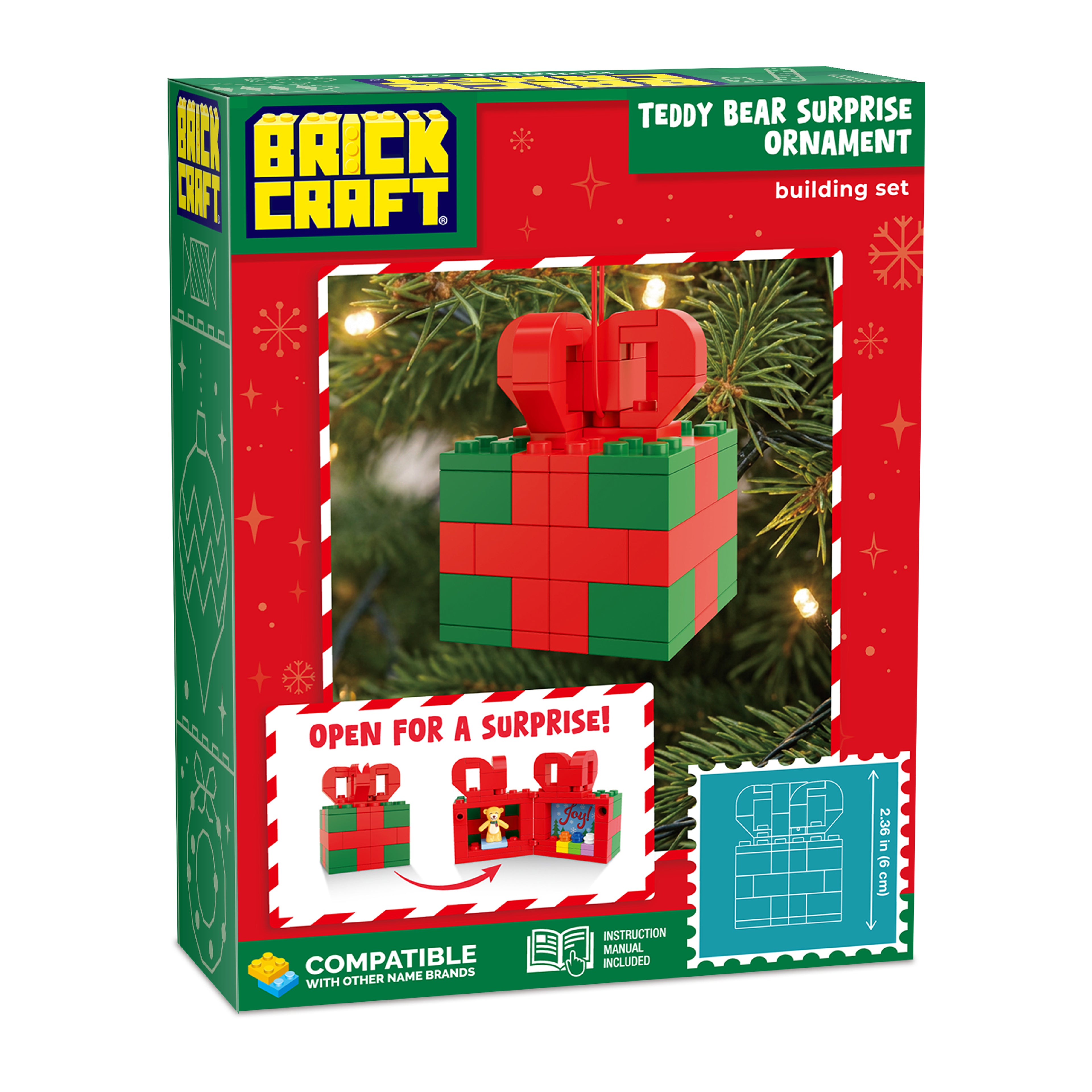 Teddy Bear Present Ornament