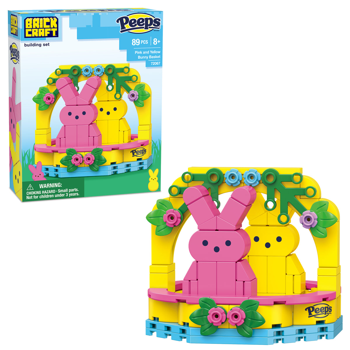 Peeps Easter Basket (Pink & Yellow)