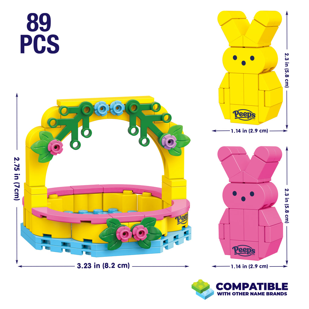 Peeps Easter Basket (Pink & Yellow)