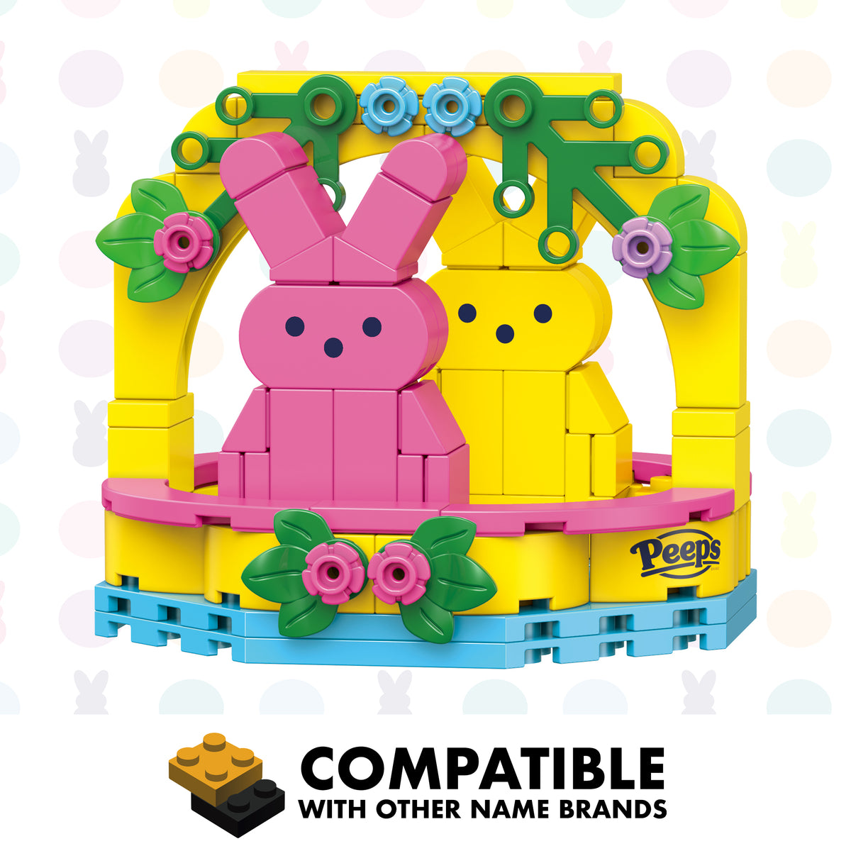 Peeps Easter Basket (Pink & Yellow)