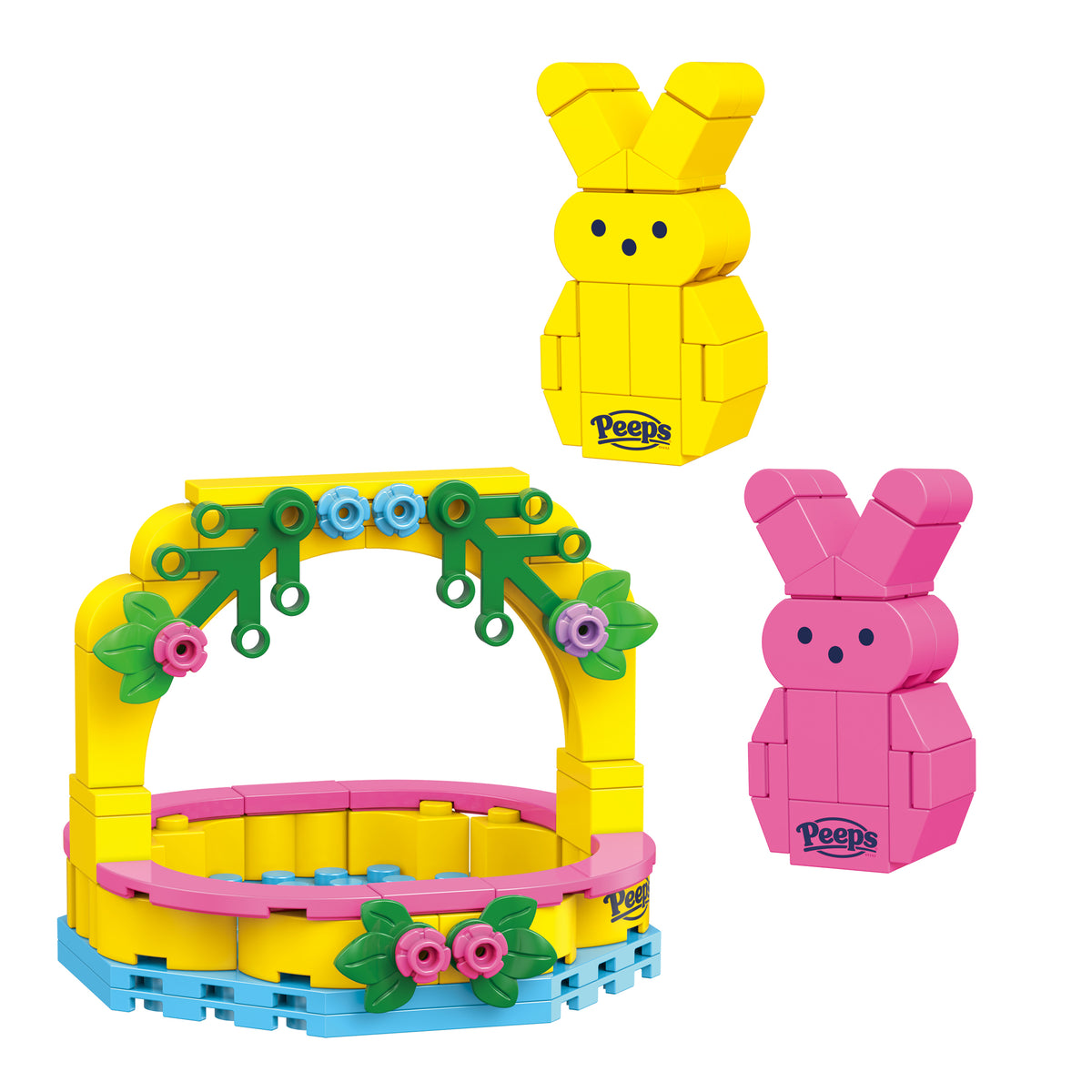 Peeps Easter Basket (Pink & Yellow)