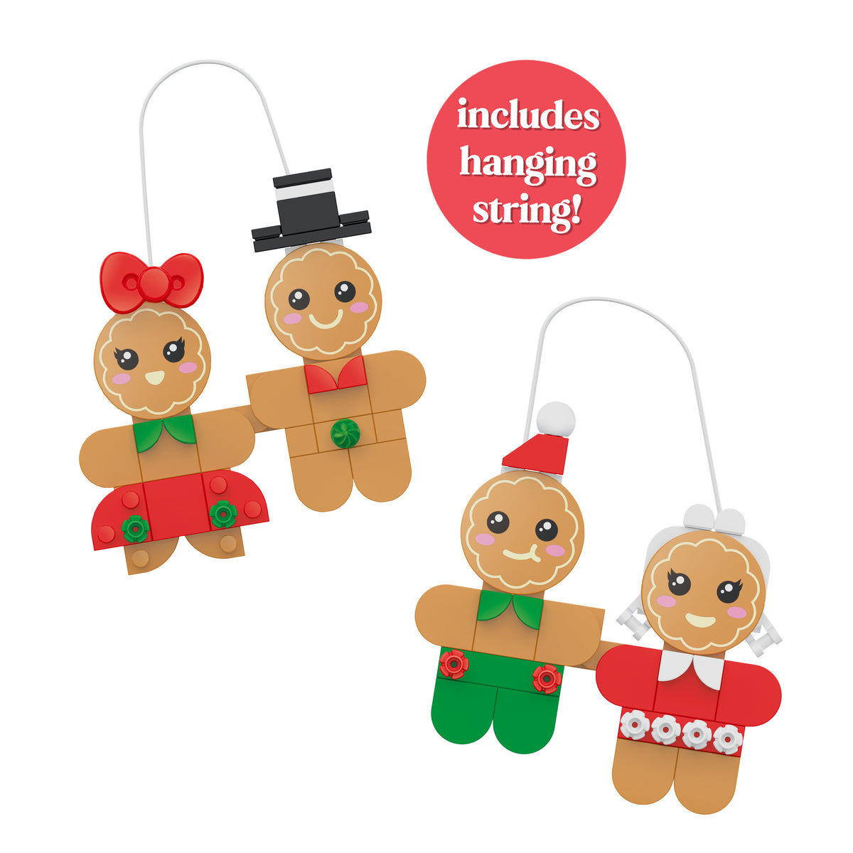 Gingerbread Family Ornaments