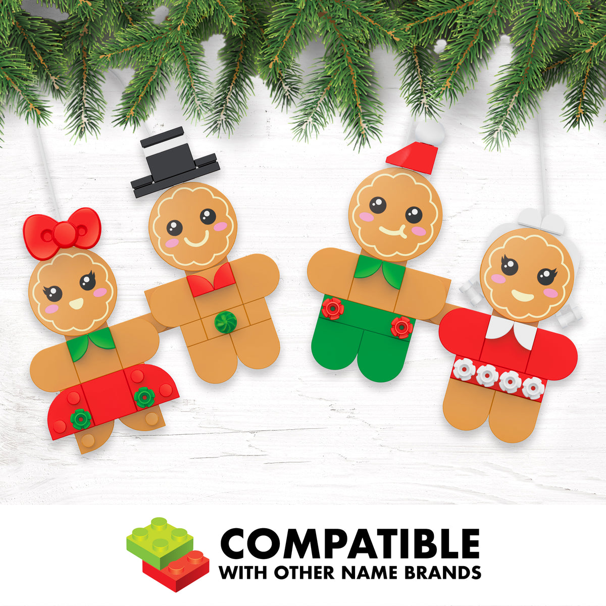 Gingerbread Family Ornaments