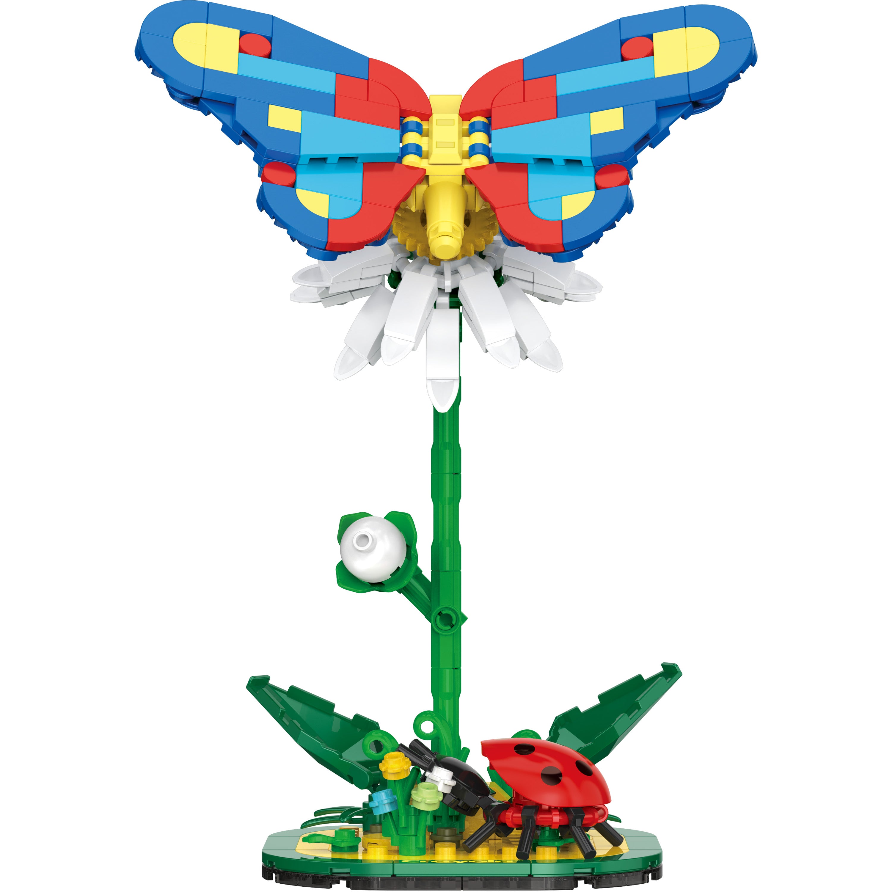Brickcraft x Crayola Butterfly Garden Brick Building Set – 317 Pieces