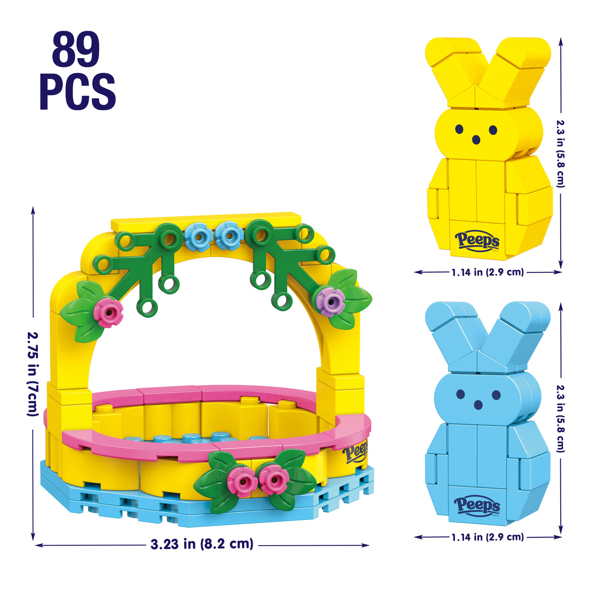 Peeps Easter Basket (Yellow & Blue)