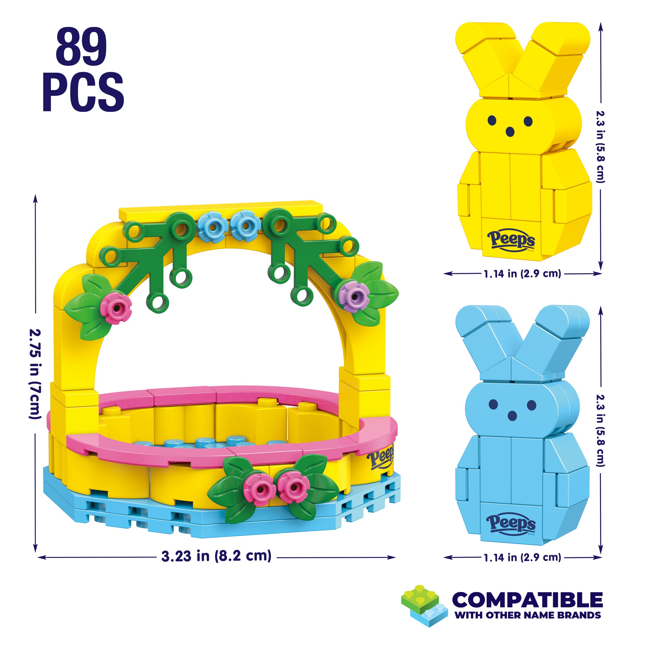 Peeps Easter Basket (Yellow & Blue)