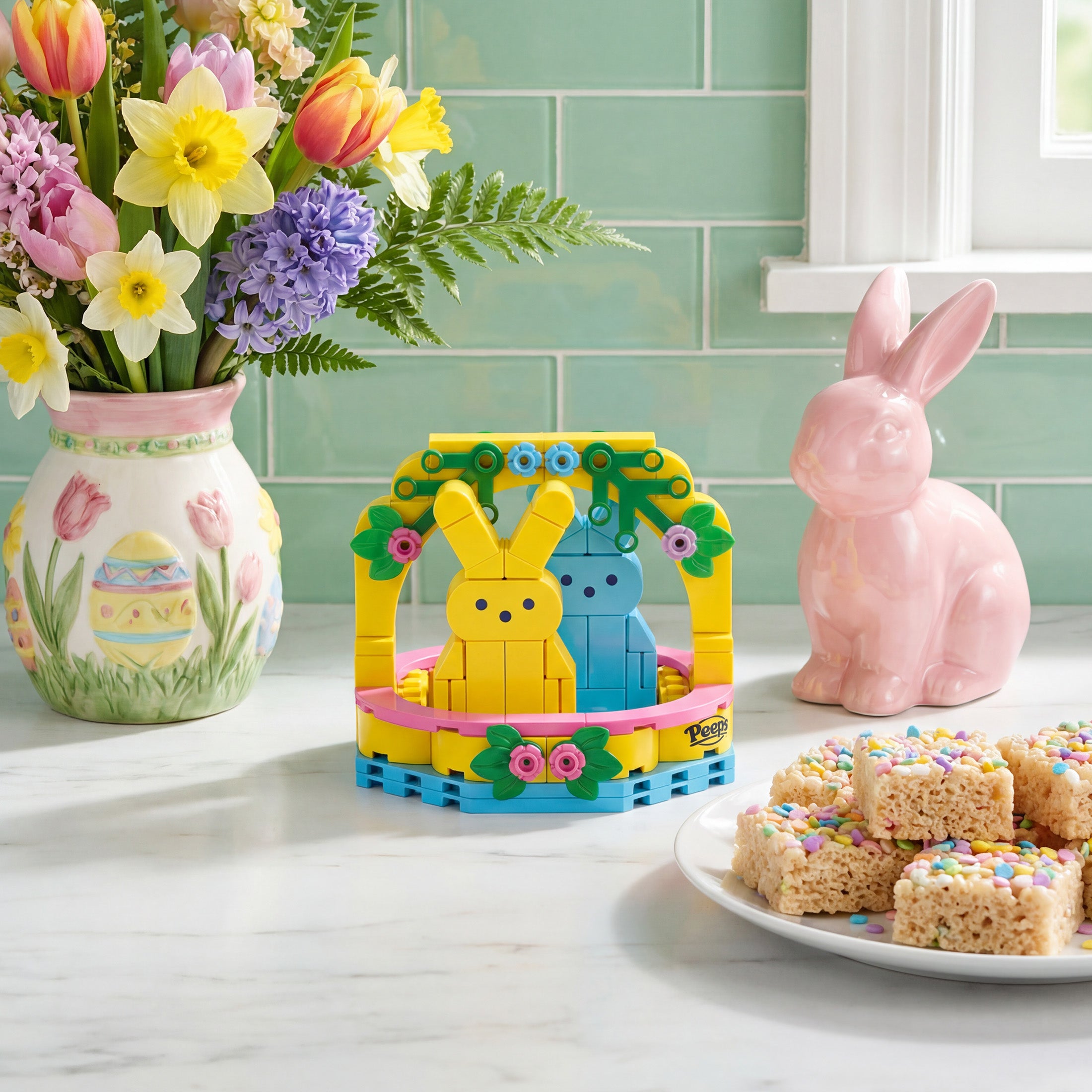 Peeps Easter Basket (Yellow & Blue)