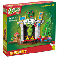 Grinch in Fireplace