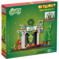 Grinch in Fireplace