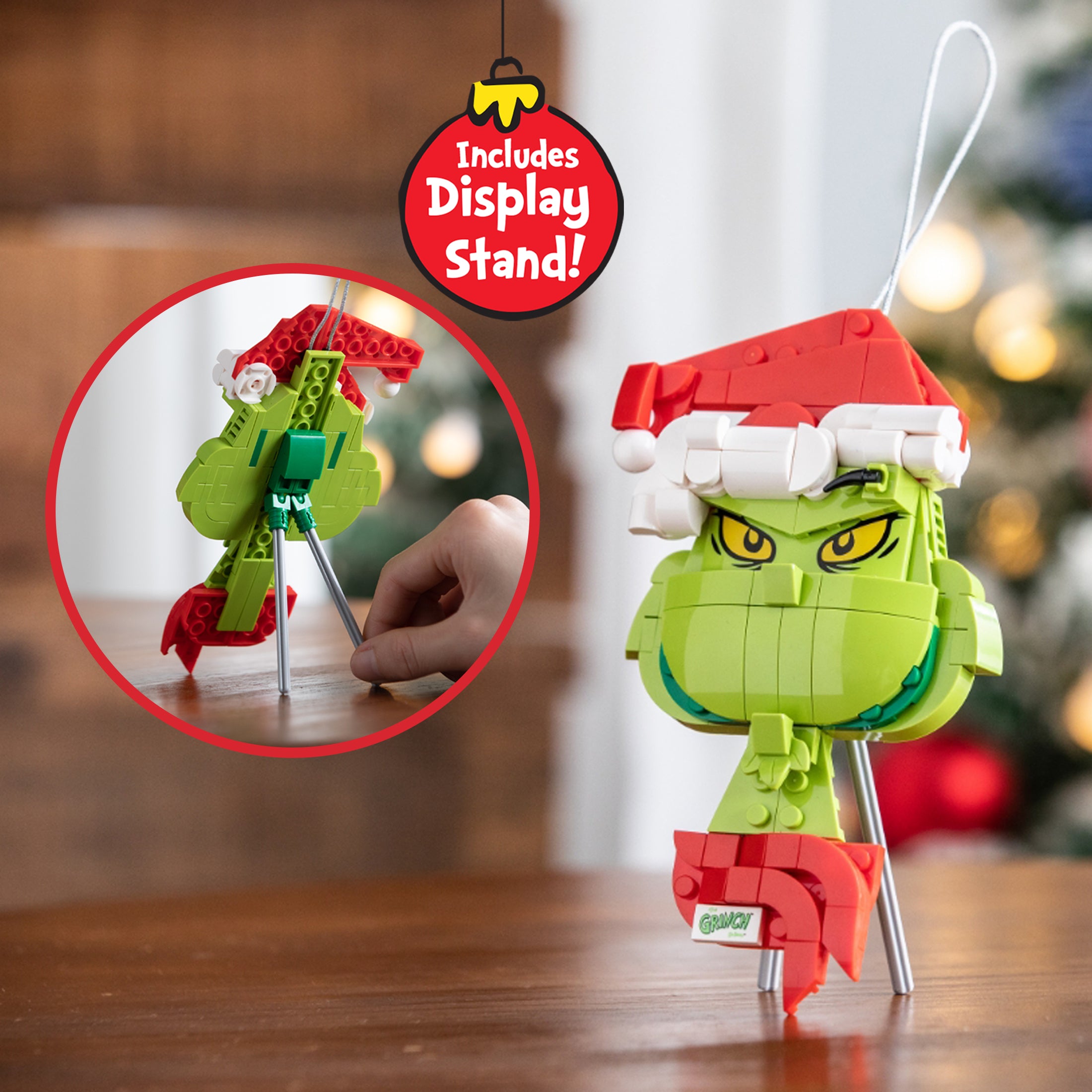Brickcraft x The Grinch Decoration Brick Building Set – 141 Piece Kit