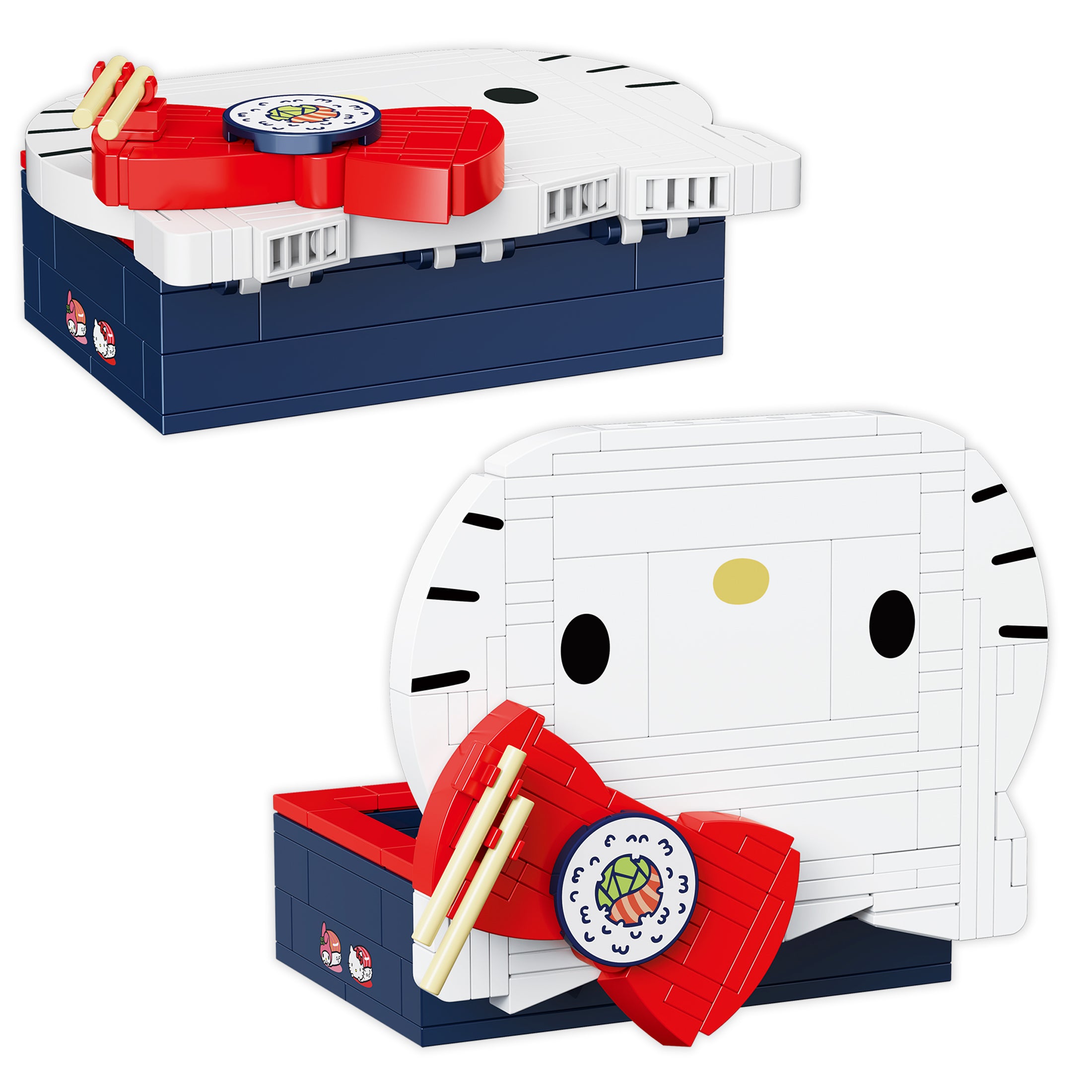 Brickcraft x Hello Kitty Bento Box Brick Building Set – 191 Piece Kit