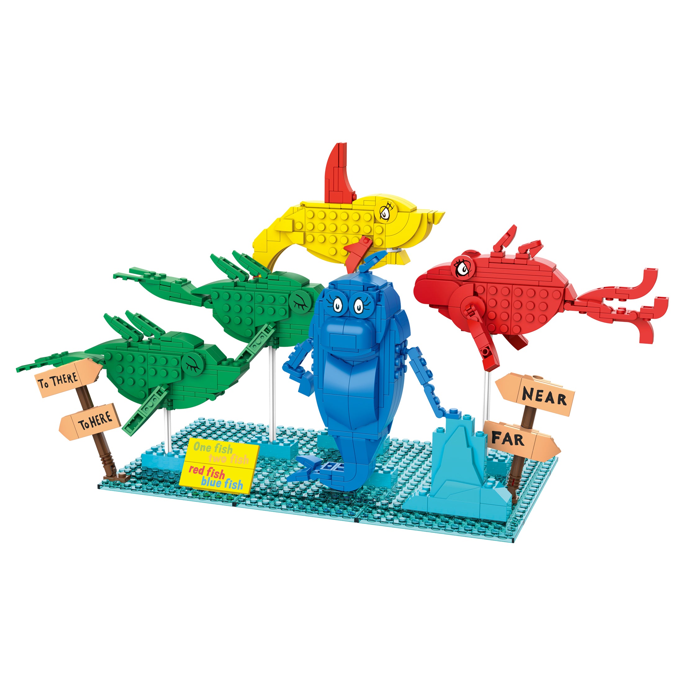 Brickcraft x Dr. Seuss One Fish Two Fish Brick Building Set