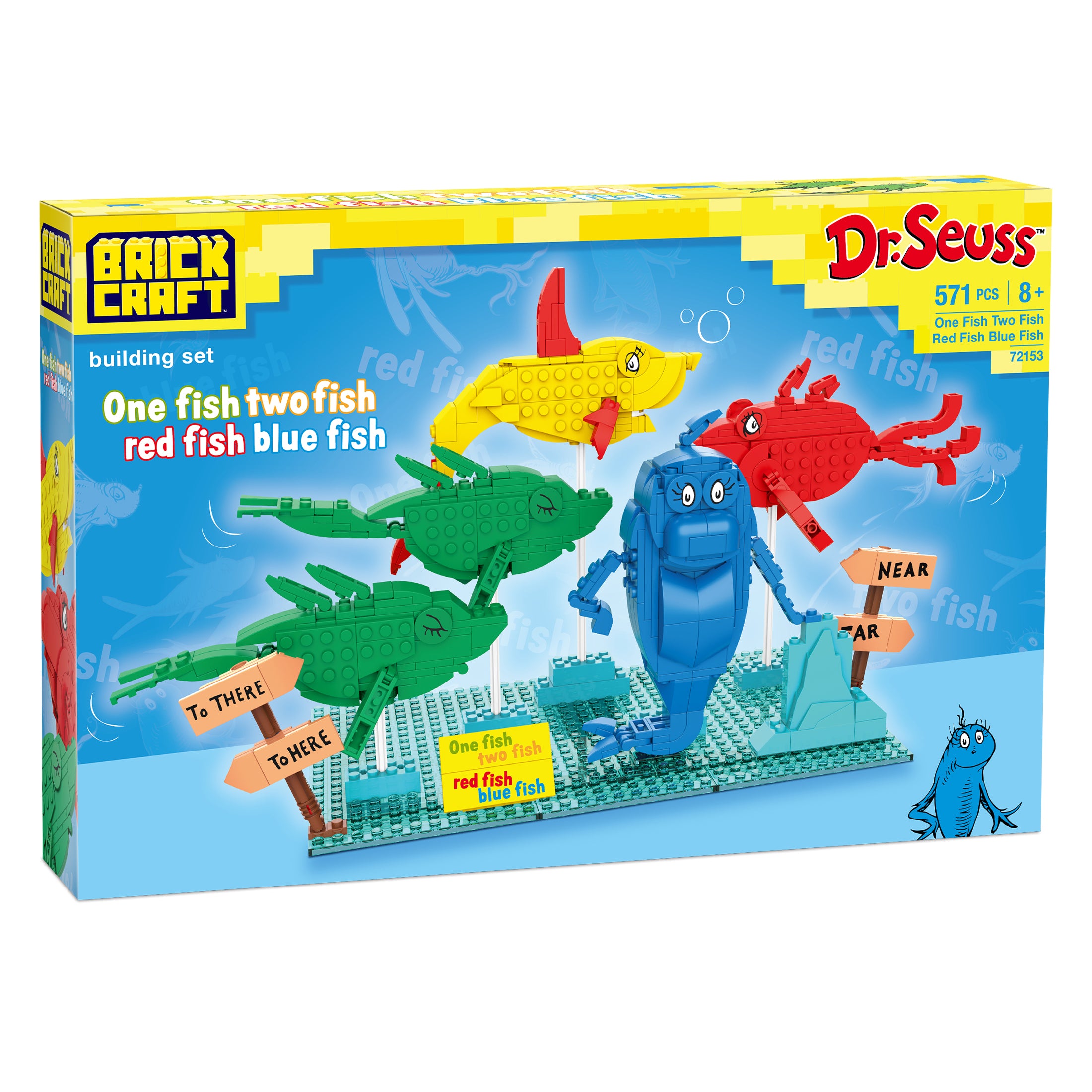 Brickcraft x Dr. Seuss One Fish Two Fish Brick Building Set