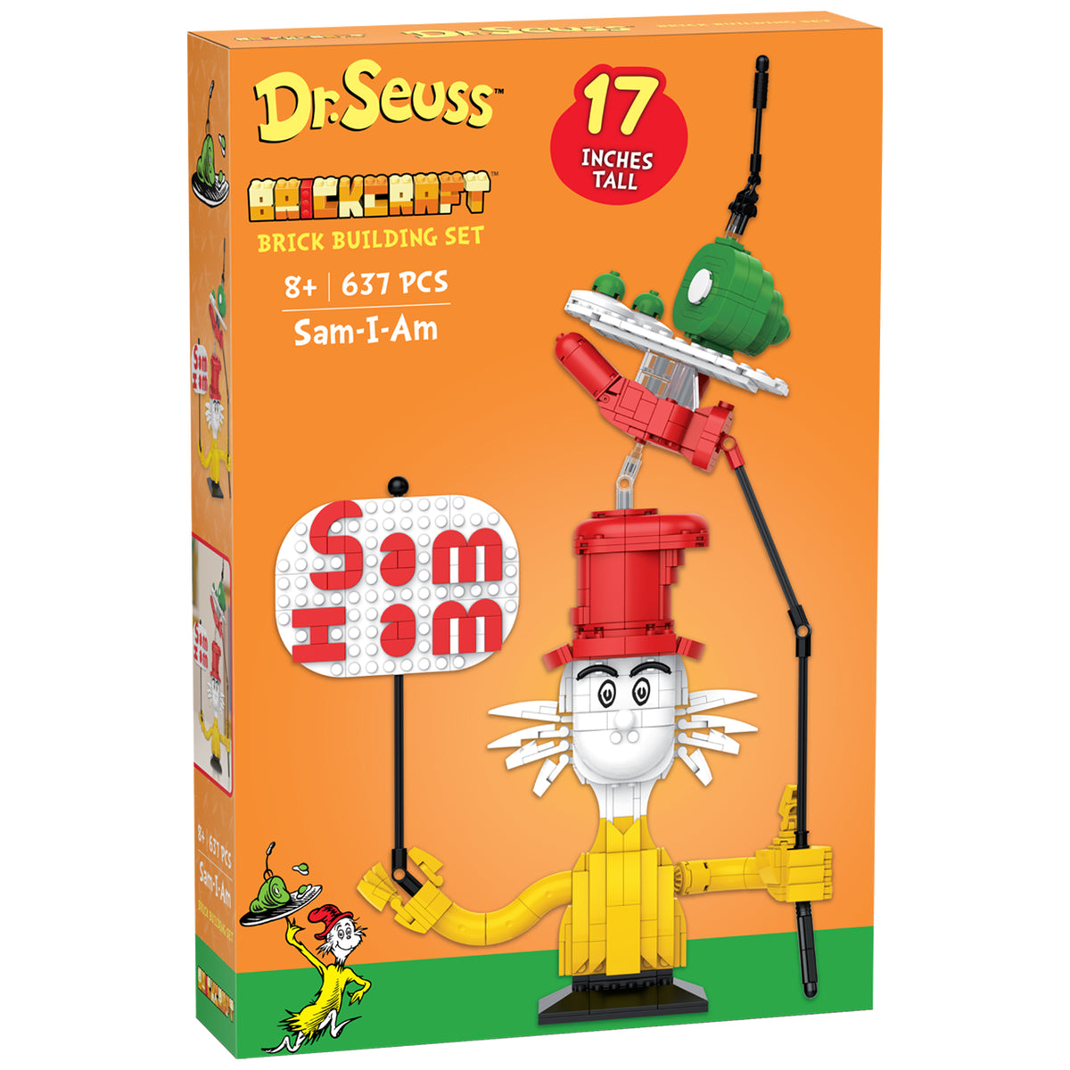 Sam Am Family Brickcraft x Dr. Seuss Sam I Am Brick Building Set – 637 Piece Kit