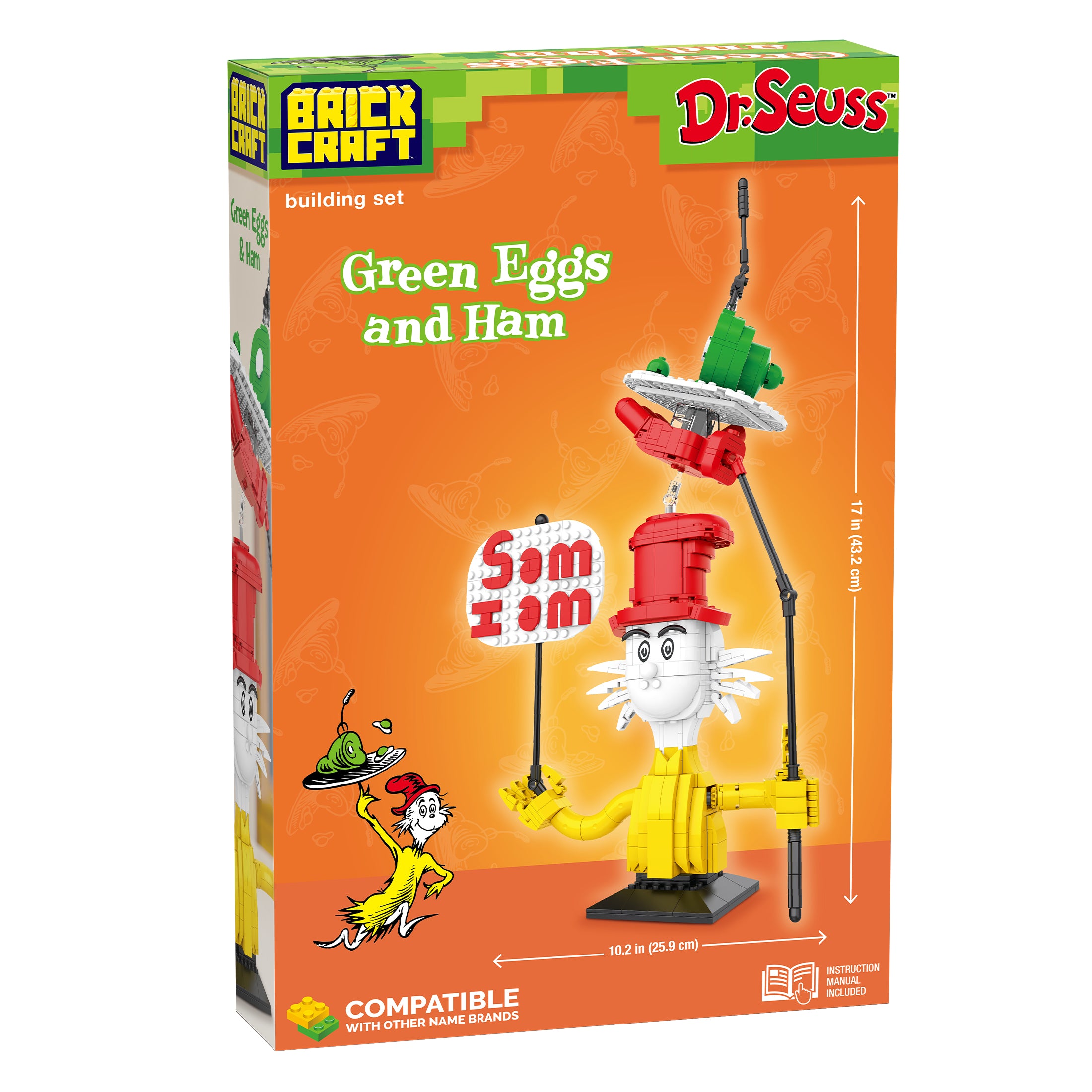 Brickcraft x Dr. Seuss Sam I Am Brick Building Set – 637 Piece Kit