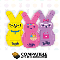 Peeps 3-Pack Bunnies (Yellow, Purple, Pink)