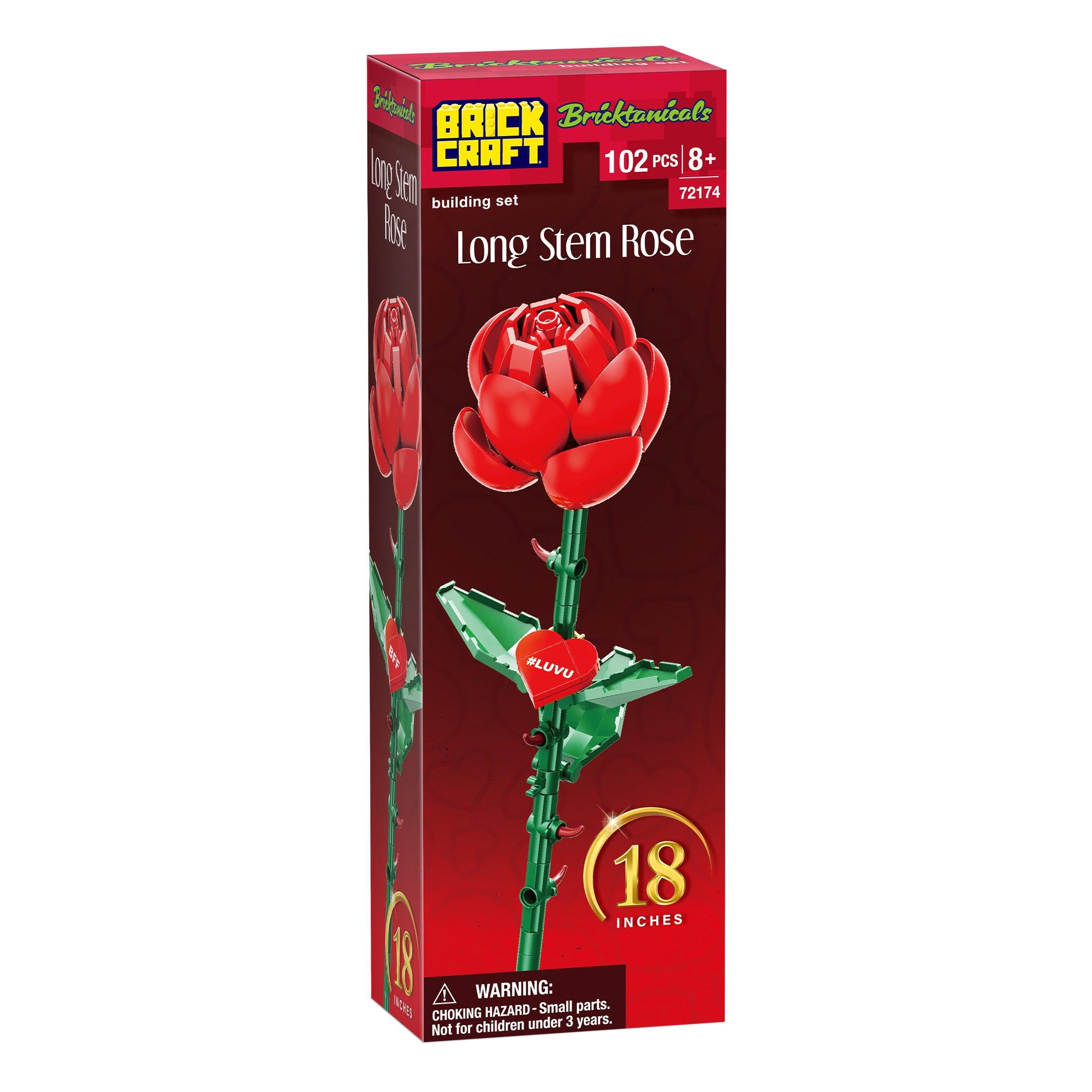 Bricktanicals Long Stem Red Rose 102 Pieces Building Set Bricktanicals Long Stem Red Rose 102 Pieces Building Set