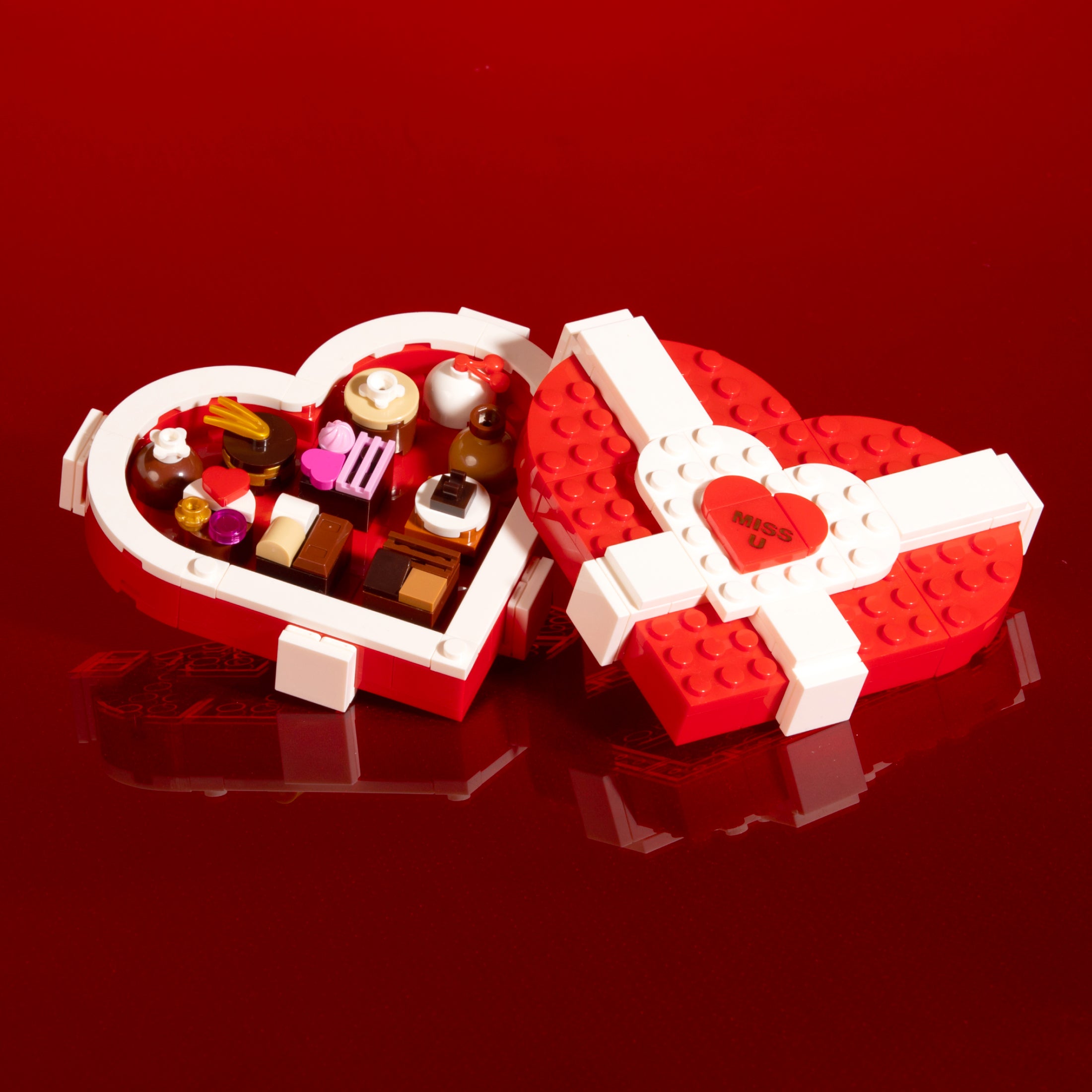 Brickcraft Box of Chocolates Brick Building Set – 133 Piece Kit
