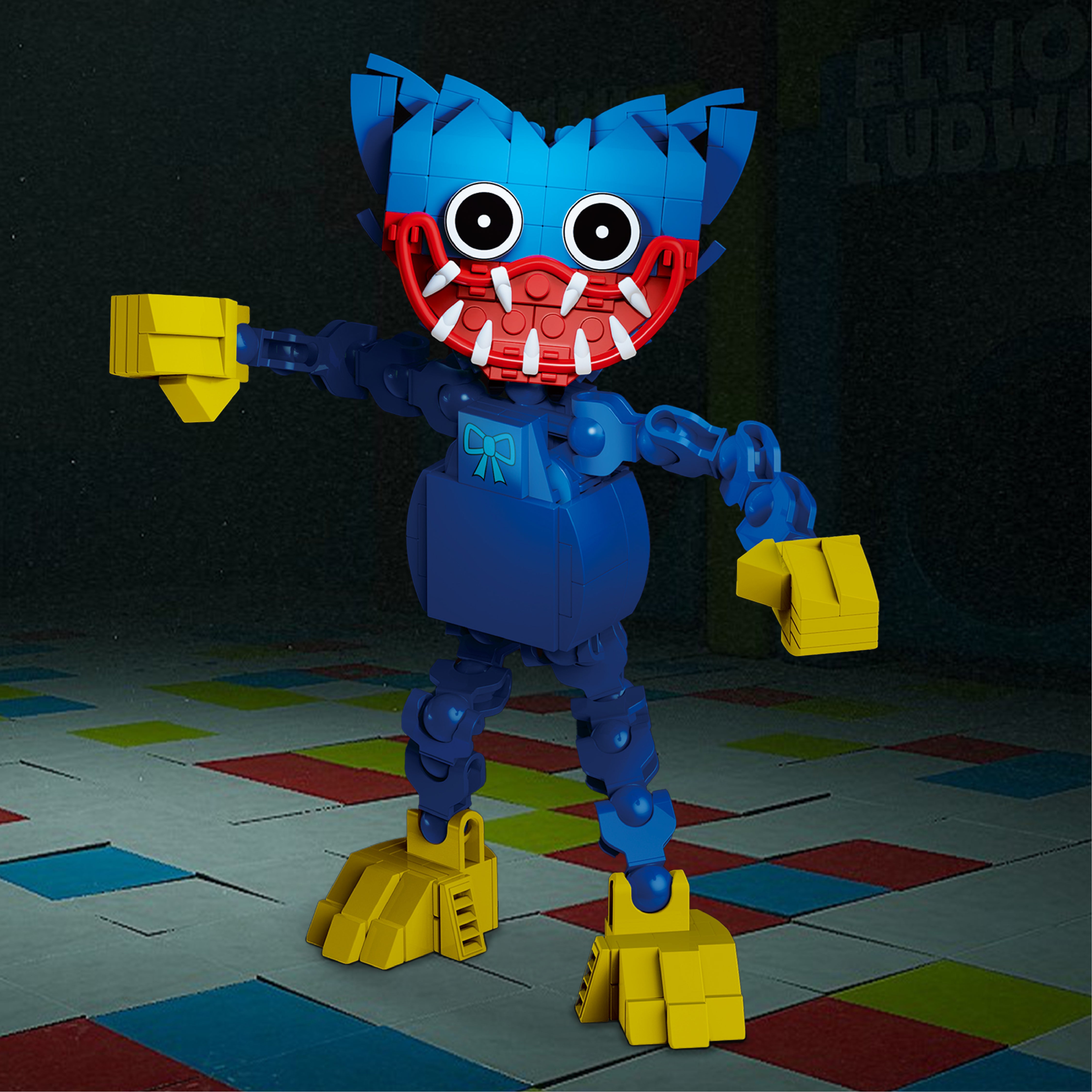 バギーワギー Brickcraft x Poppy Playtime Huggy Wuggy Brick Building Set
