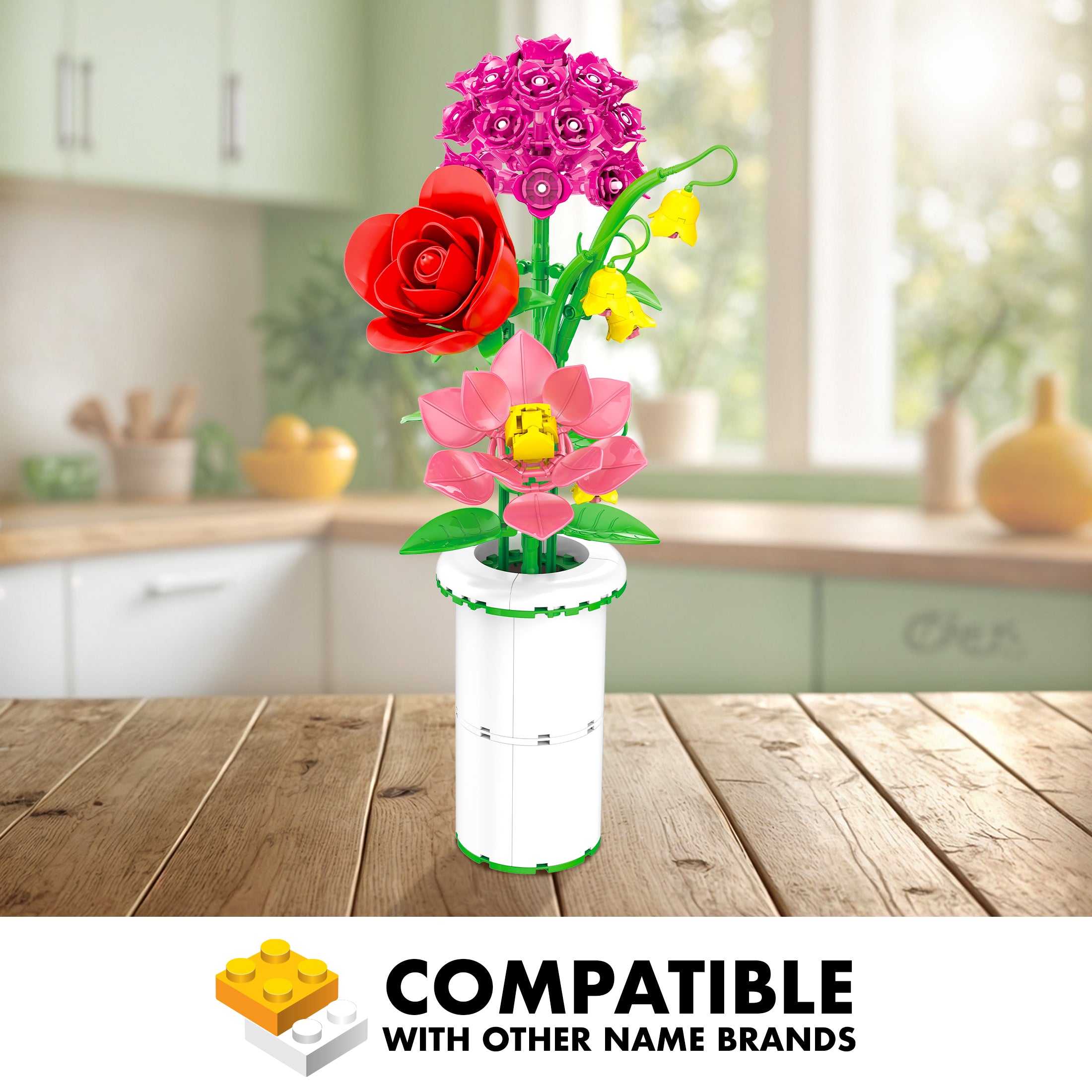 Radiant Bouquet & Vase