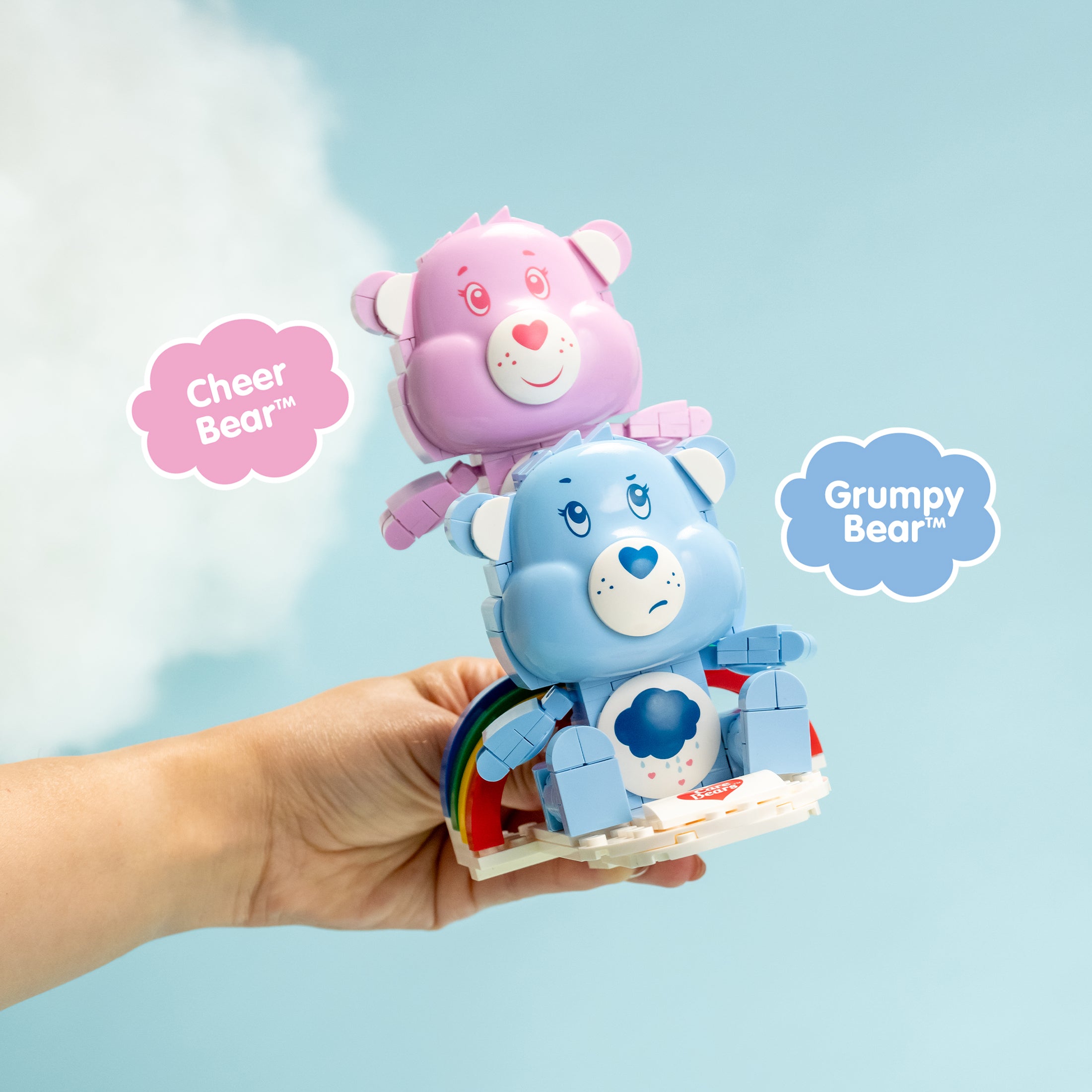 Brickcraft x Care Bears Cheer Bear & Grumpy Bear Brick Building Set