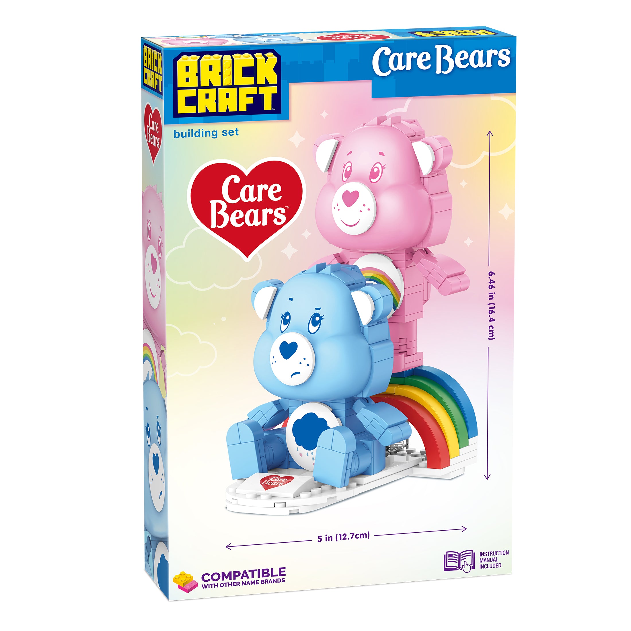 Brickcraft x Care Bears Cheer Bear & Grumpy Bear Brick Building Set