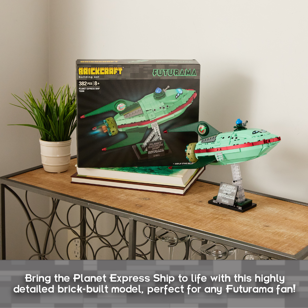 Planet Express Ship Color Code Brickcraft x Futurama Planet Express Ship Brick Building Set - 382 pcs