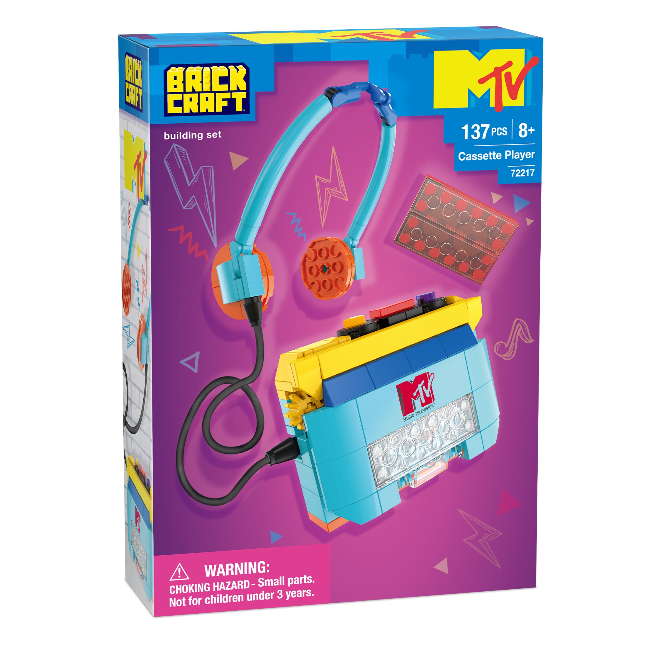 Brickcraft x MTV Cassette Player Building Set