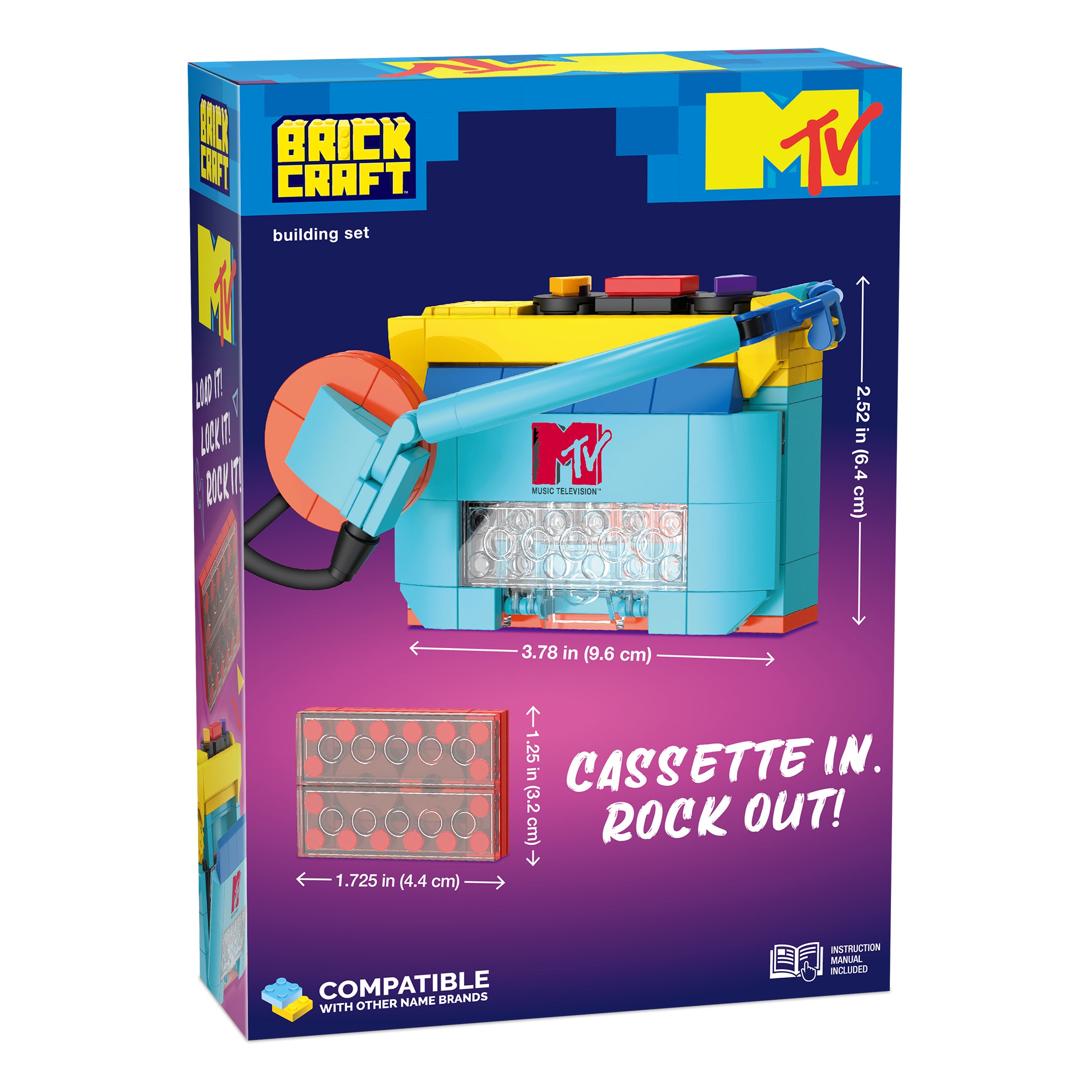 Brickcraft x MTV Cassette Player Building Set