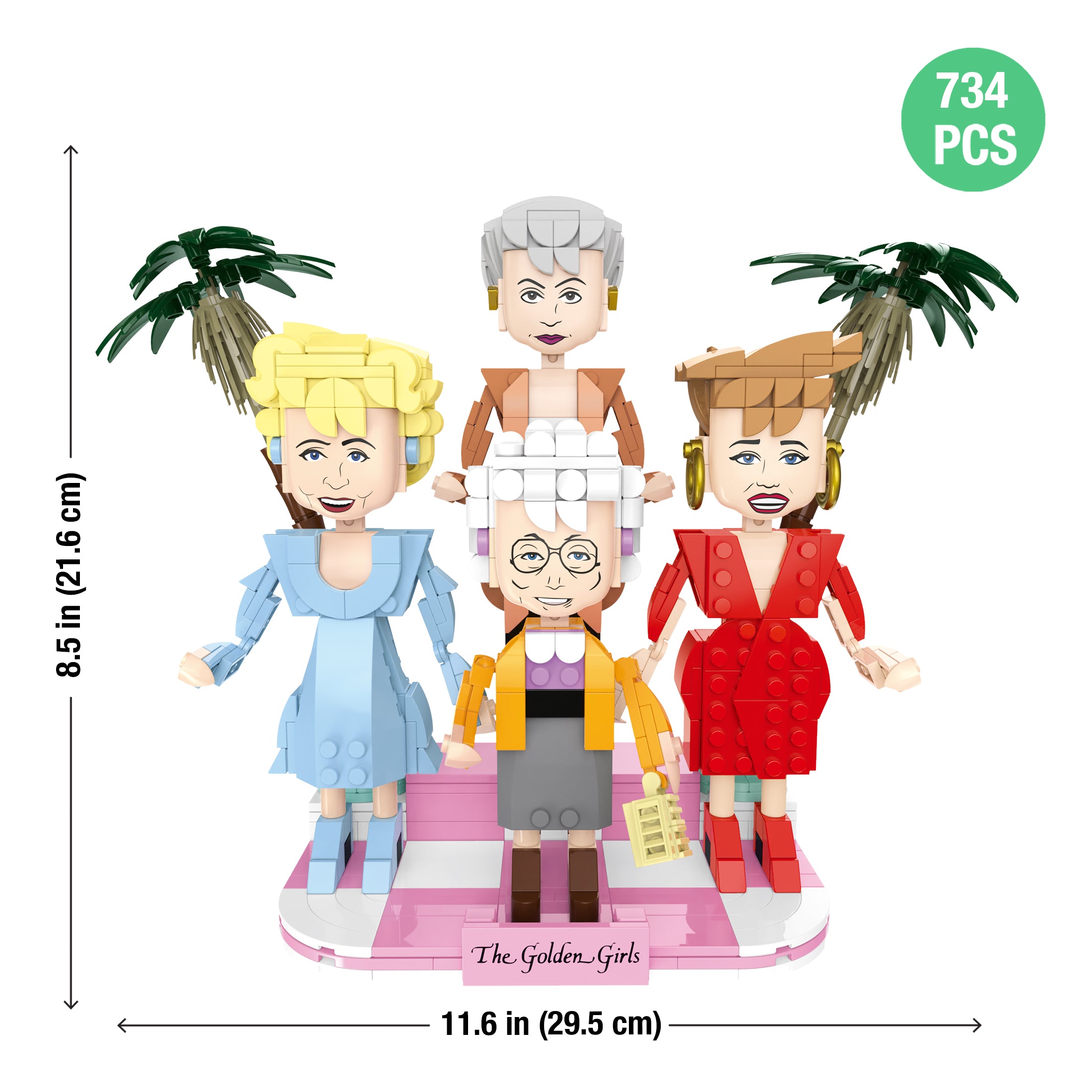 Brickcraft x The Golden Girls Building Kit - 734 Pieces