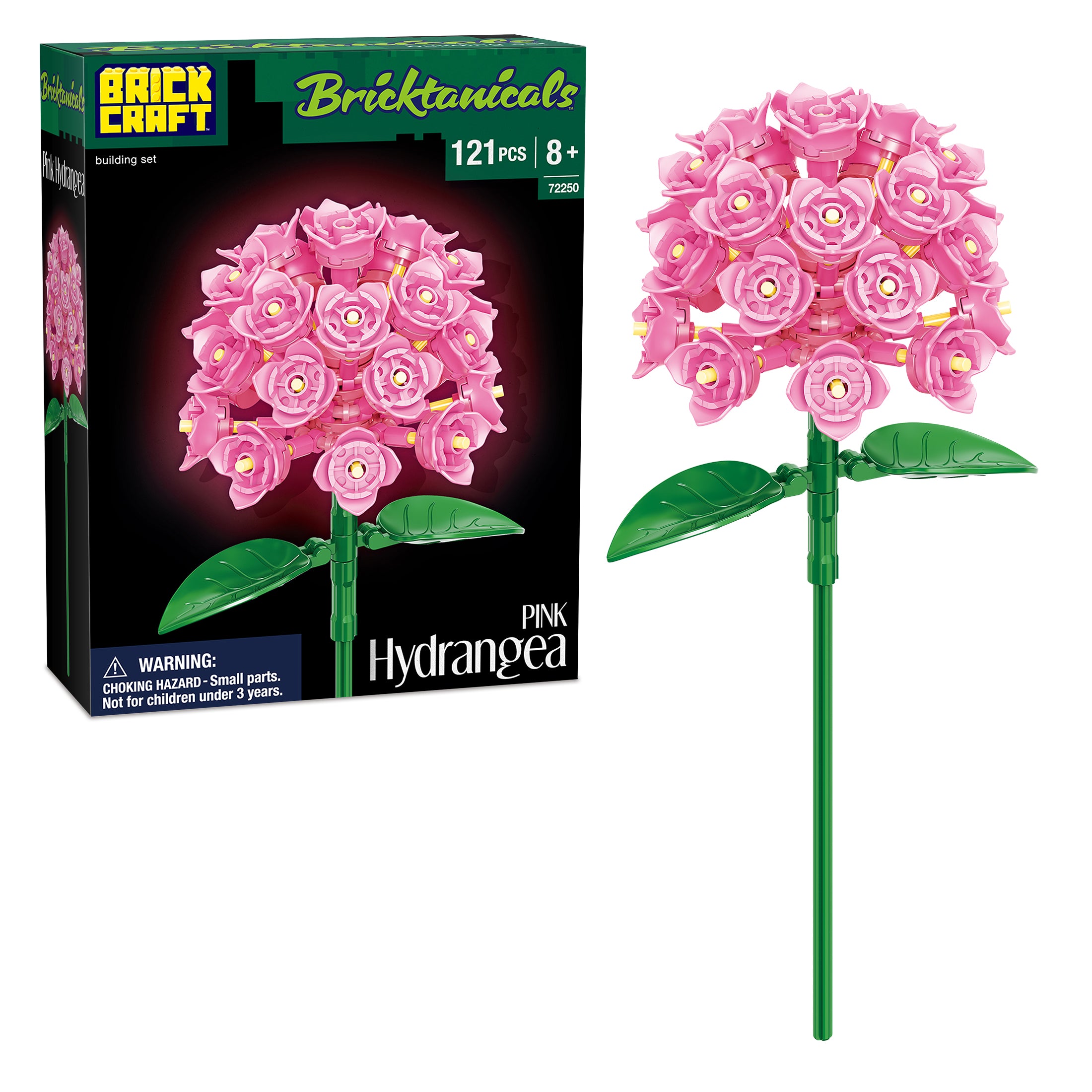 hydrangea様 リクエスト 3点 まとめ商品 Bricktanicals Pink Hydrangea Brick Building Kit – 121-Piece Set