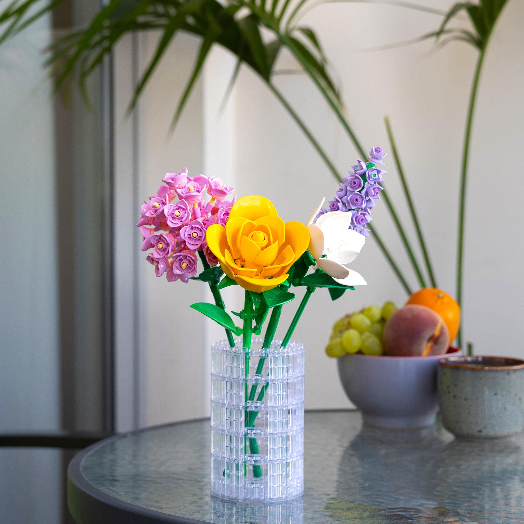 ✨Crystal オブジェ　ミニチュアセット Bricktanicals Crystal Vase Brick Building Kit – 118-Piece Set