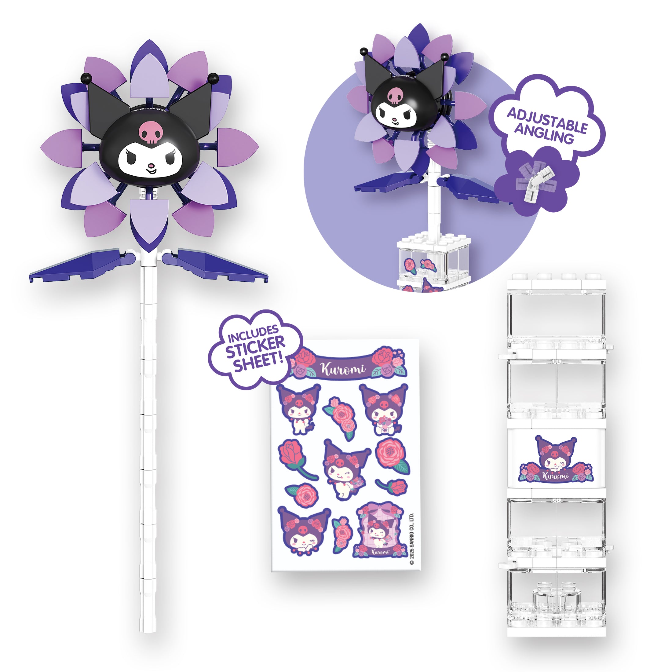 kuromiページ Brickcraft x Sanrio Kuromi™ Flower & Vase Brick Building Set