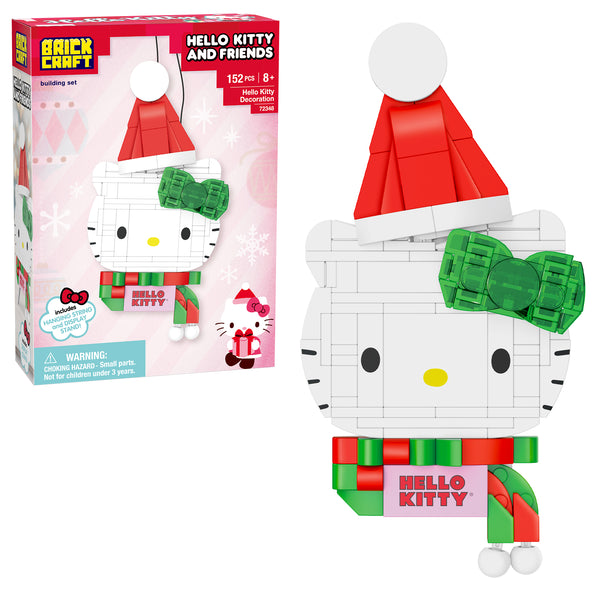 Brickcraft Hello Kitty and Friends building set with Christmas-themed outfit