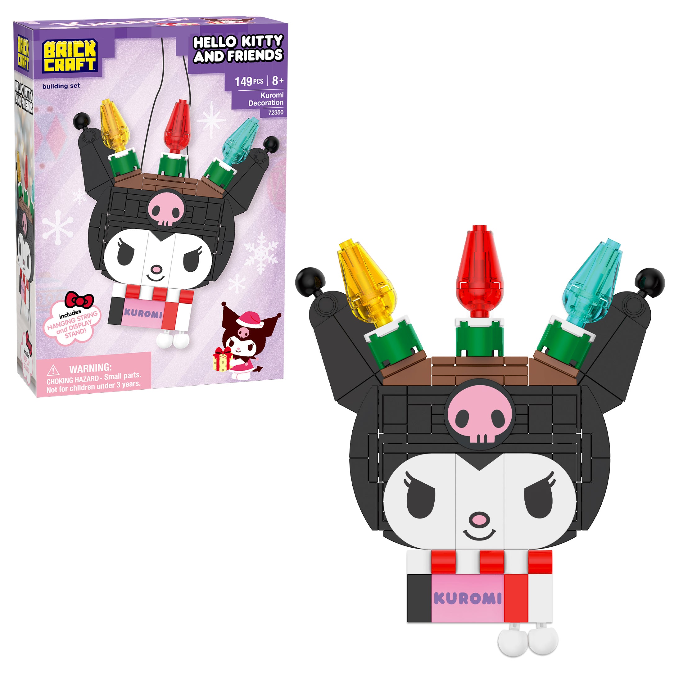 Brickcraft x Sanrio Kuromi Decoration Building Set – 149 Pieces